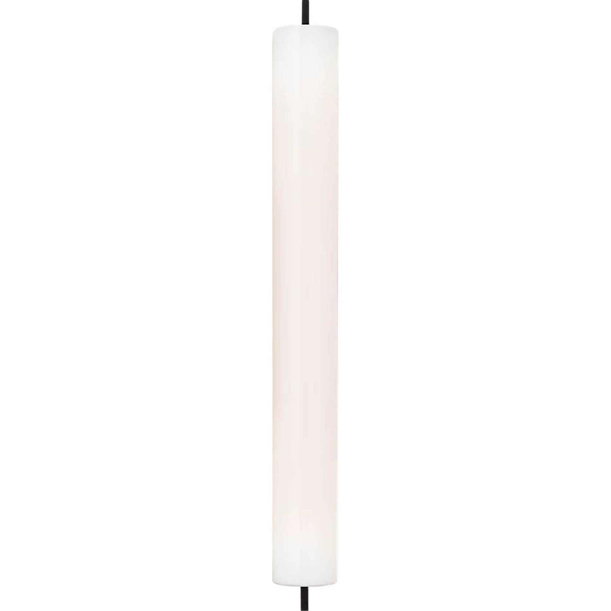 Ian K. Fowler Bowen 28" Linear Bath Sconce in Bronze with White Glass Shade W3" x H28" x E5"