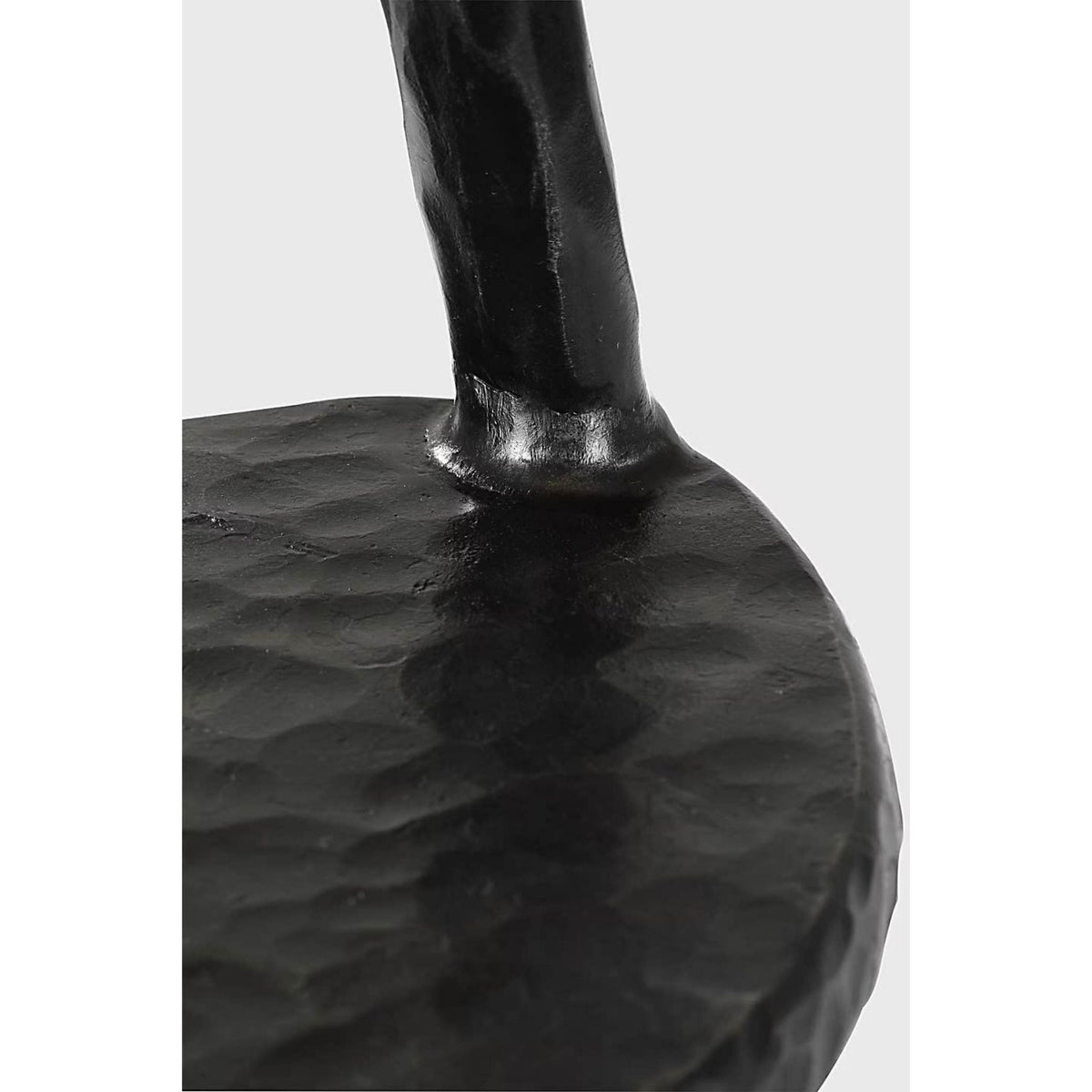 Ian K. Fowler Cesta 28" Sculpted Table Lamp in Aged Iron with Linen Shade W17.75" x H28"