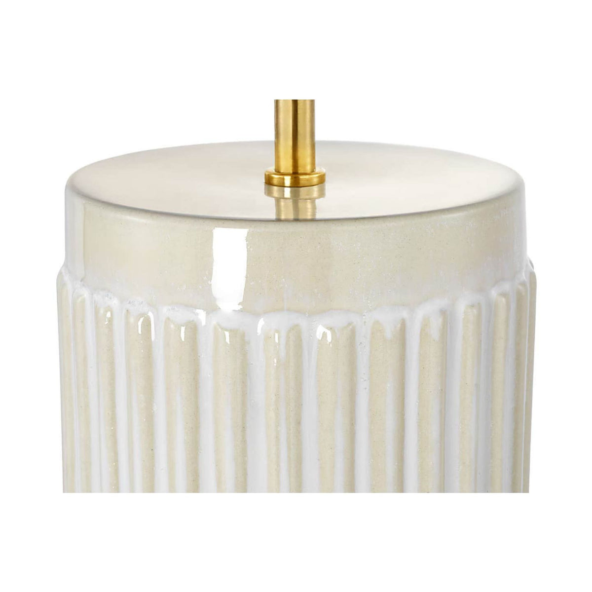 Ian K. Fowler Ellora 28" Table Lamp in Cashew with Linen Shade W19.5" x H28.25"