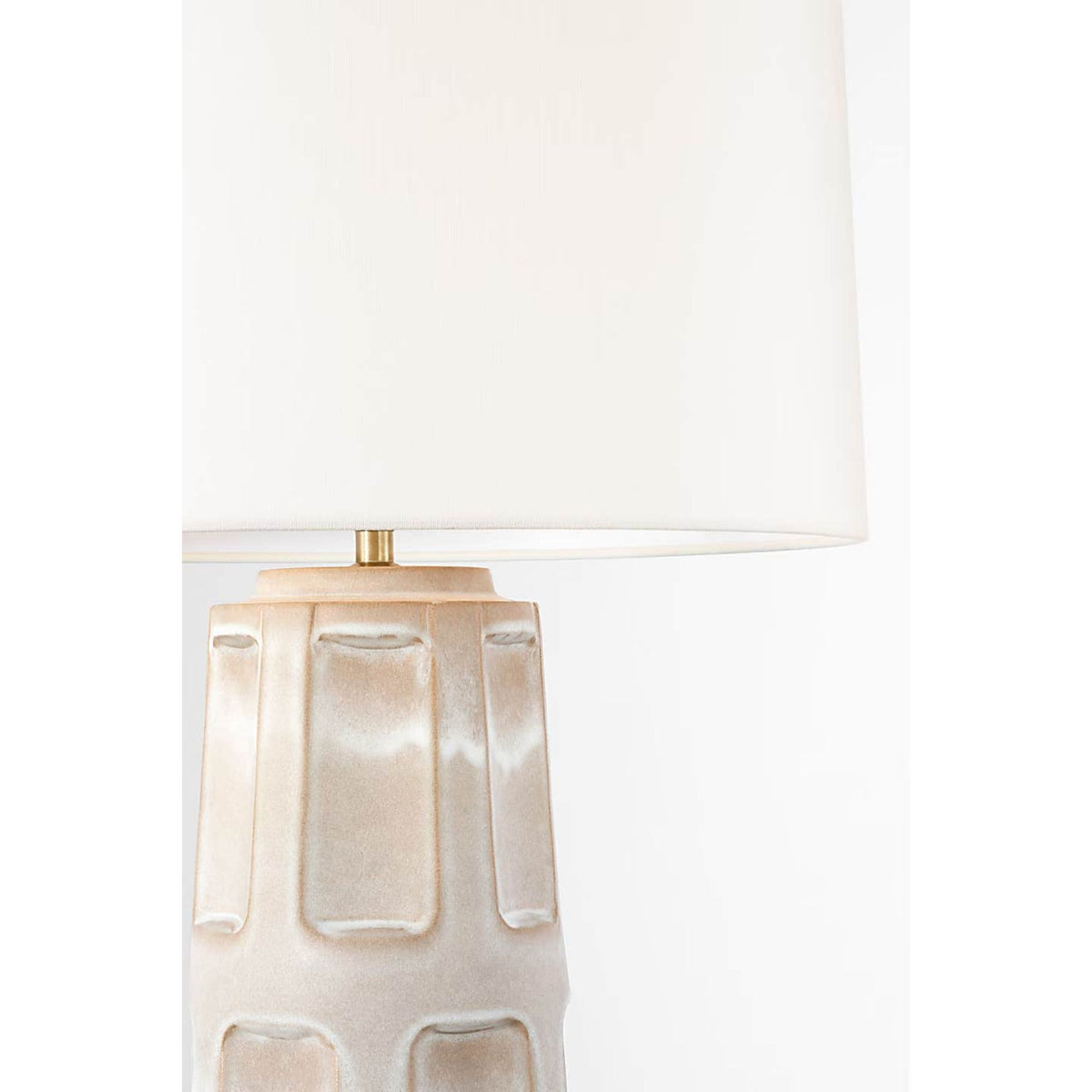 Ian K. Fowler Altamira 28" Table Lamp in Dusted Stone with Linen Shade W19.5" x H28"