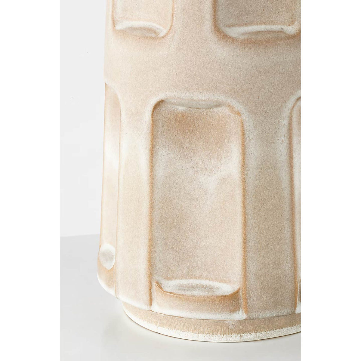 Ian K. Fowler Altamira 28" Table Lamp in Dusted Stone with Linen Shade W19.5" x H28"
