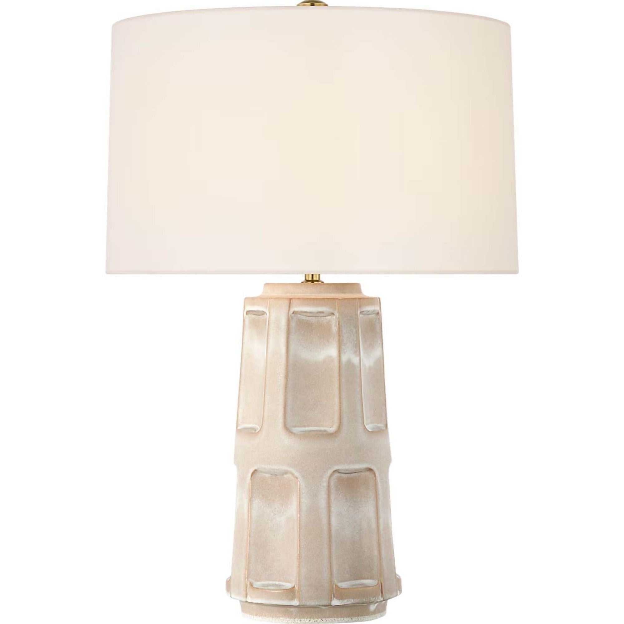 Ian K. Fowler Altamira 28" Table Lamp in Dusted Stone with Linen Shade W19.5" x H28"