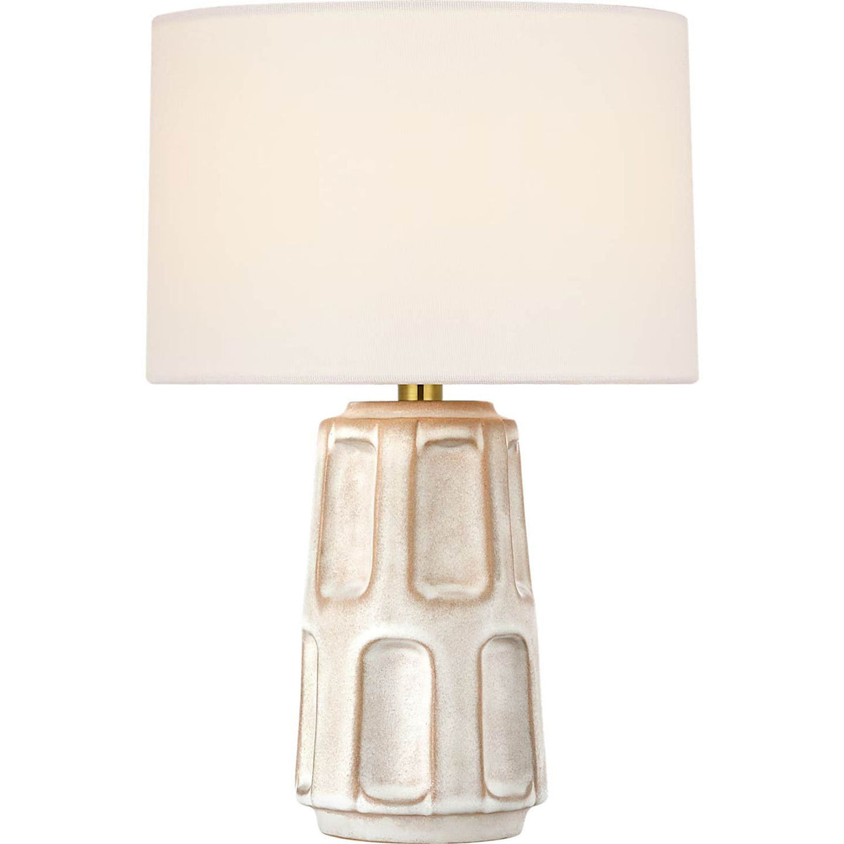 Ian K. Fowler Altamira 13" Cordless Accent Lamp in Dusted Stone with Linen Shade W9" x H13"