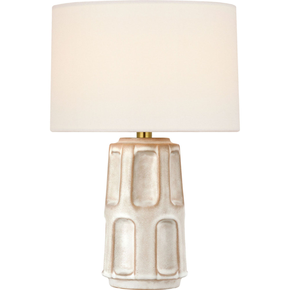 Ian K. Fowler Altamira 13" Cordless Accent Lamp in Dusted Stone with Linen Shade W9" x H13"