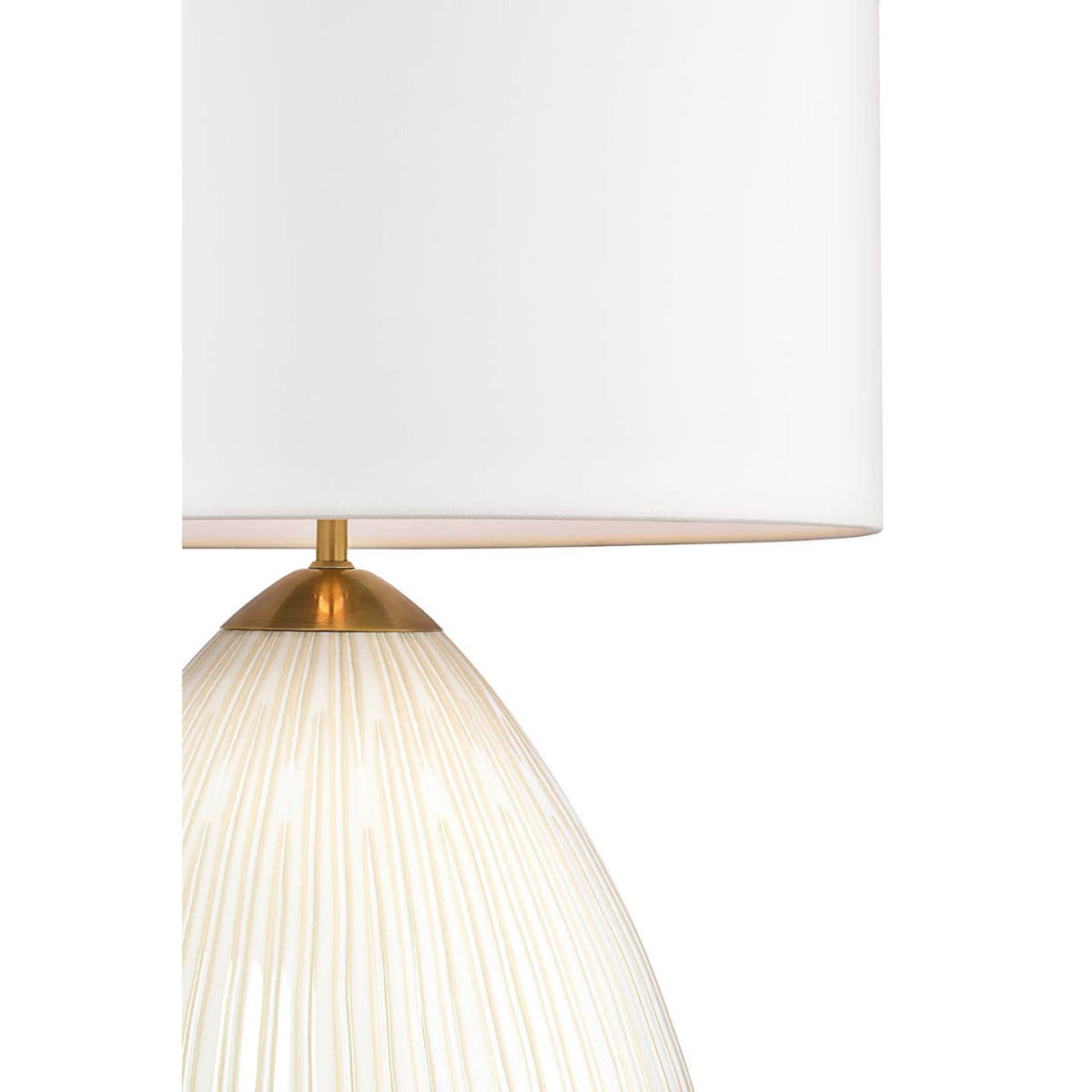 Ian K. Fowler Vesse 28" Table Lamp in Cashew with Linen Shade W21.25" x H28.5"