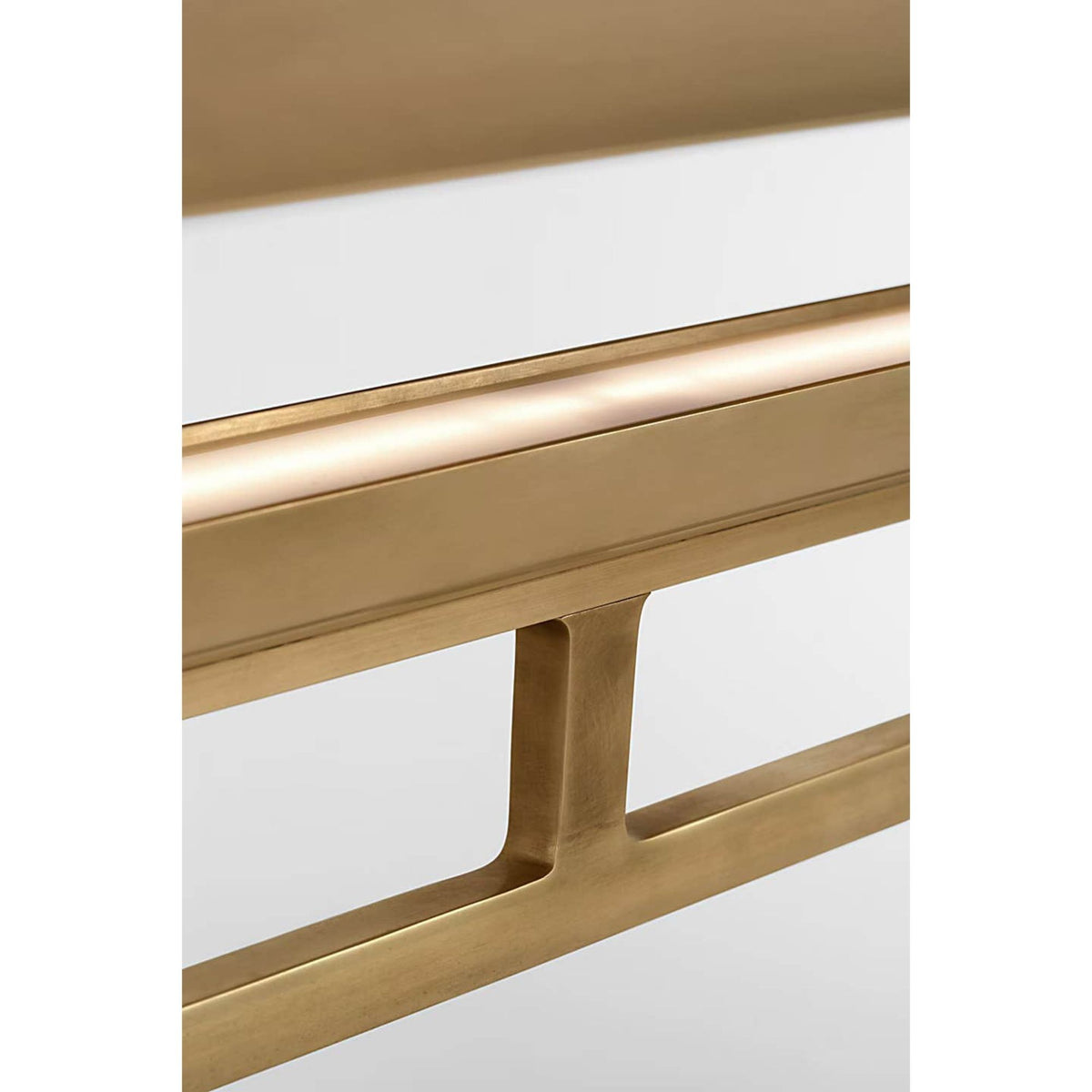 Ian K. Fowler Tristan 54" Reflector Linear Chandelier in Hand-Rubbed Antique Brass W10" x 54"