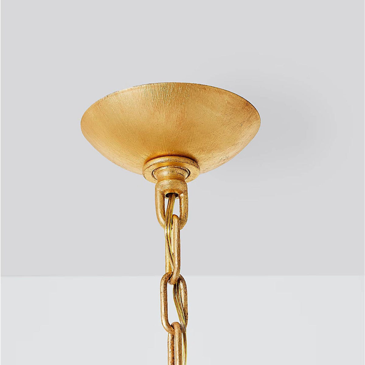 Julie Neill Iberia Large Chandelier in Antique Gold Leaf W57" x H30"