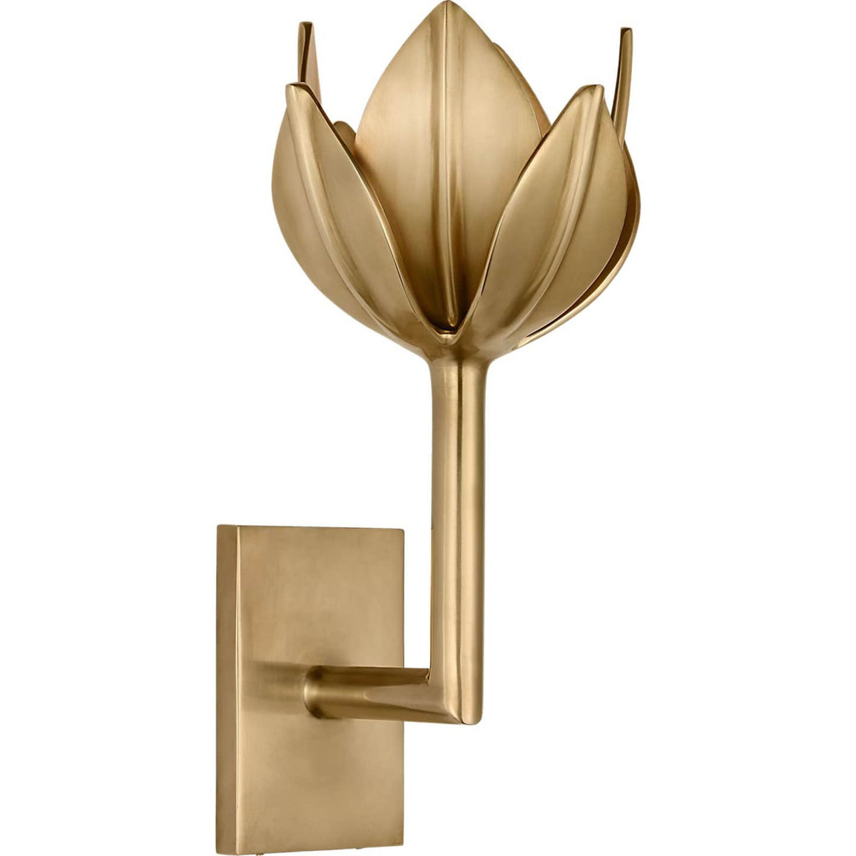 Julie Neill Alberto Small Sconce in Antique-Burnished Brass W5.75" x H11.5" x E6.5"