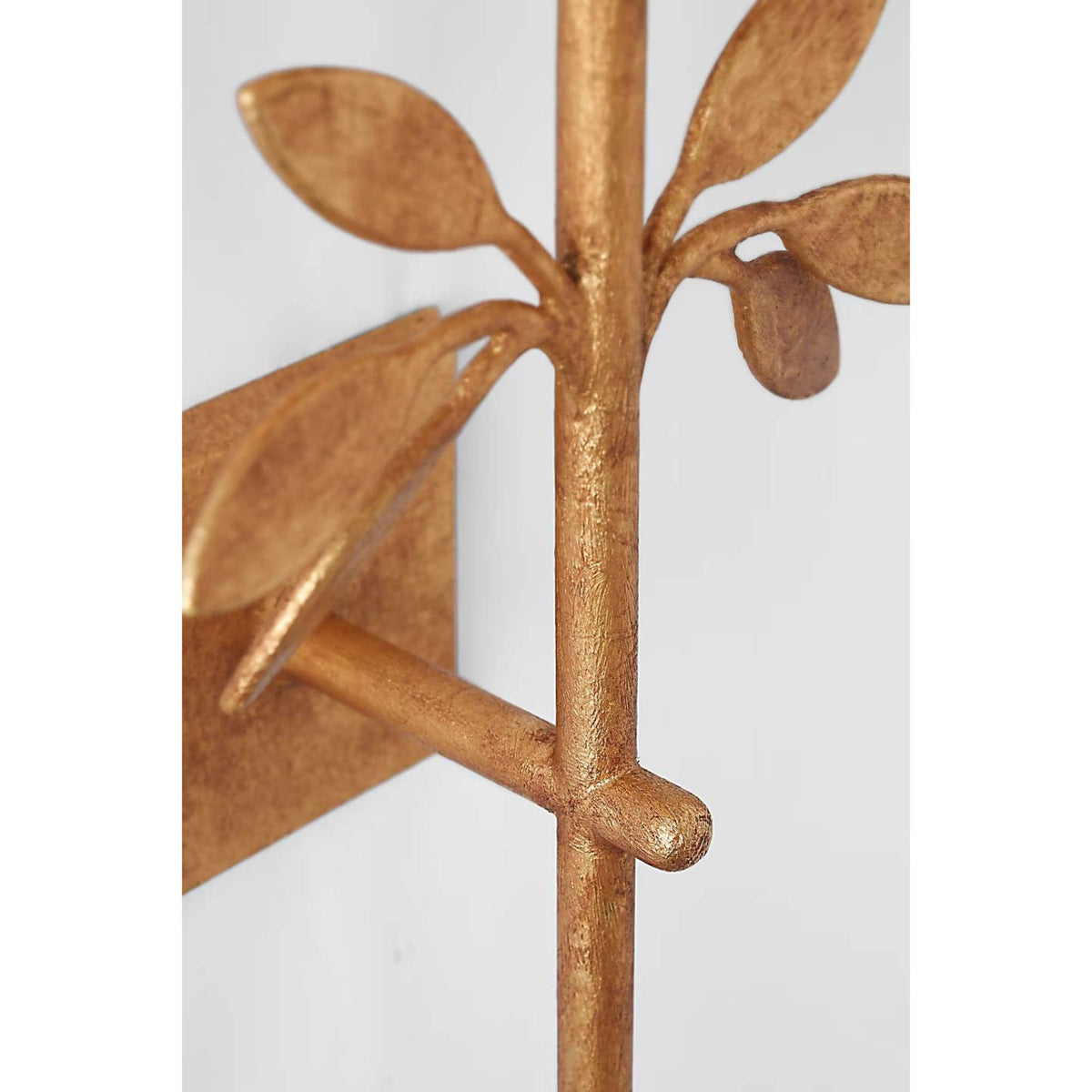 Julie Neill Clementine 34" Tail Sconce in Antique Gold Leaf with Linen Shade W9" x H34.75" x E8.25"