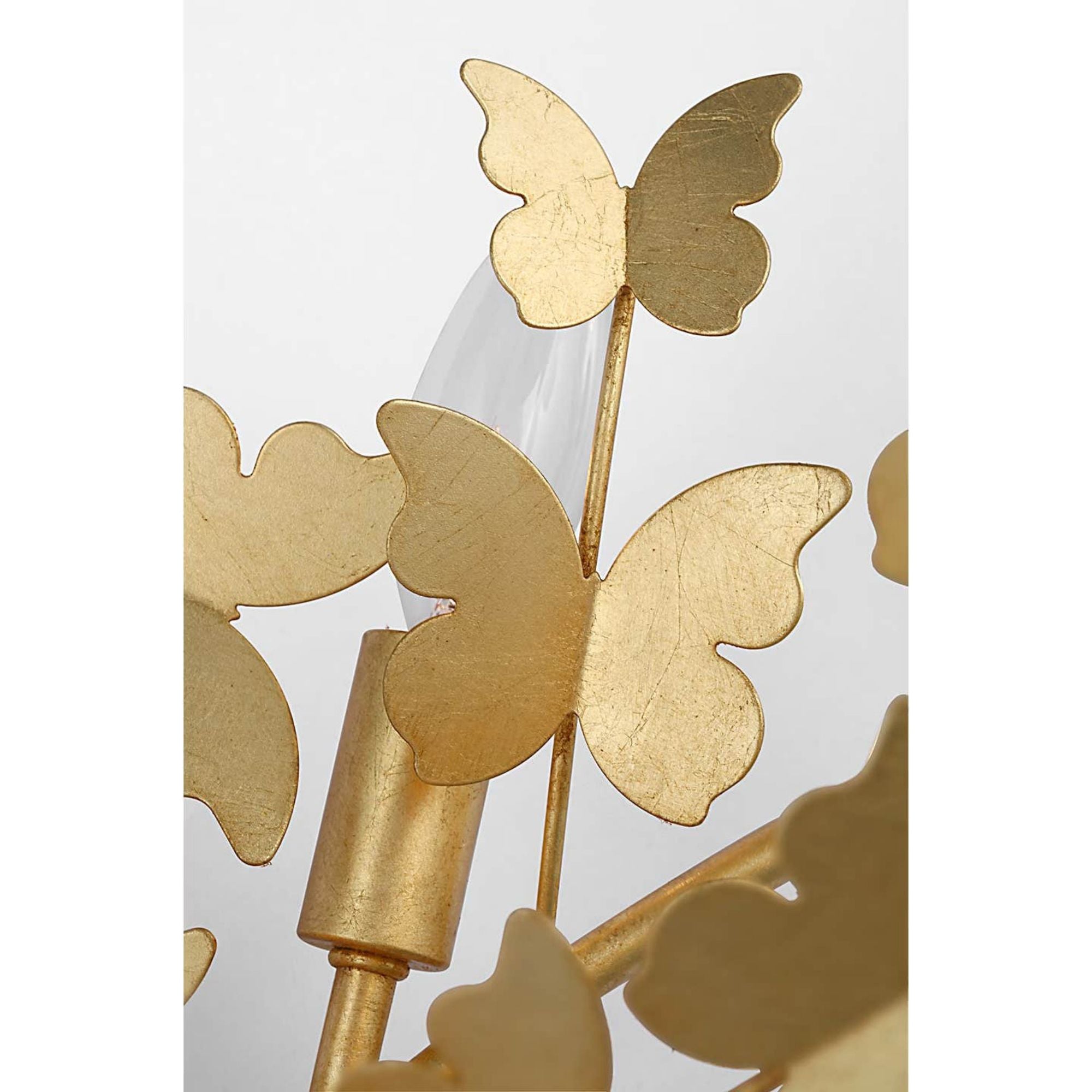 Julie Neill Farfalle 29" Right Sconce in Gild W15.5" x H28.5" x E8.25"