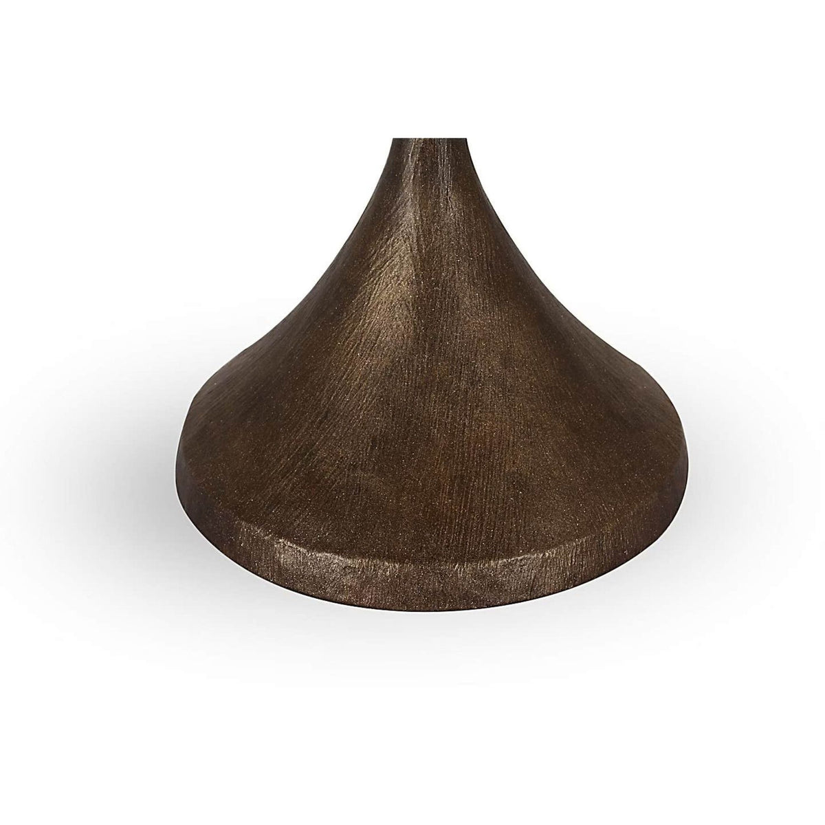 Julie Neill Alberto 17" Cordless Accent Lamp in Antique Bronze Leaf with Linen Shade W10.5" x H16.75"