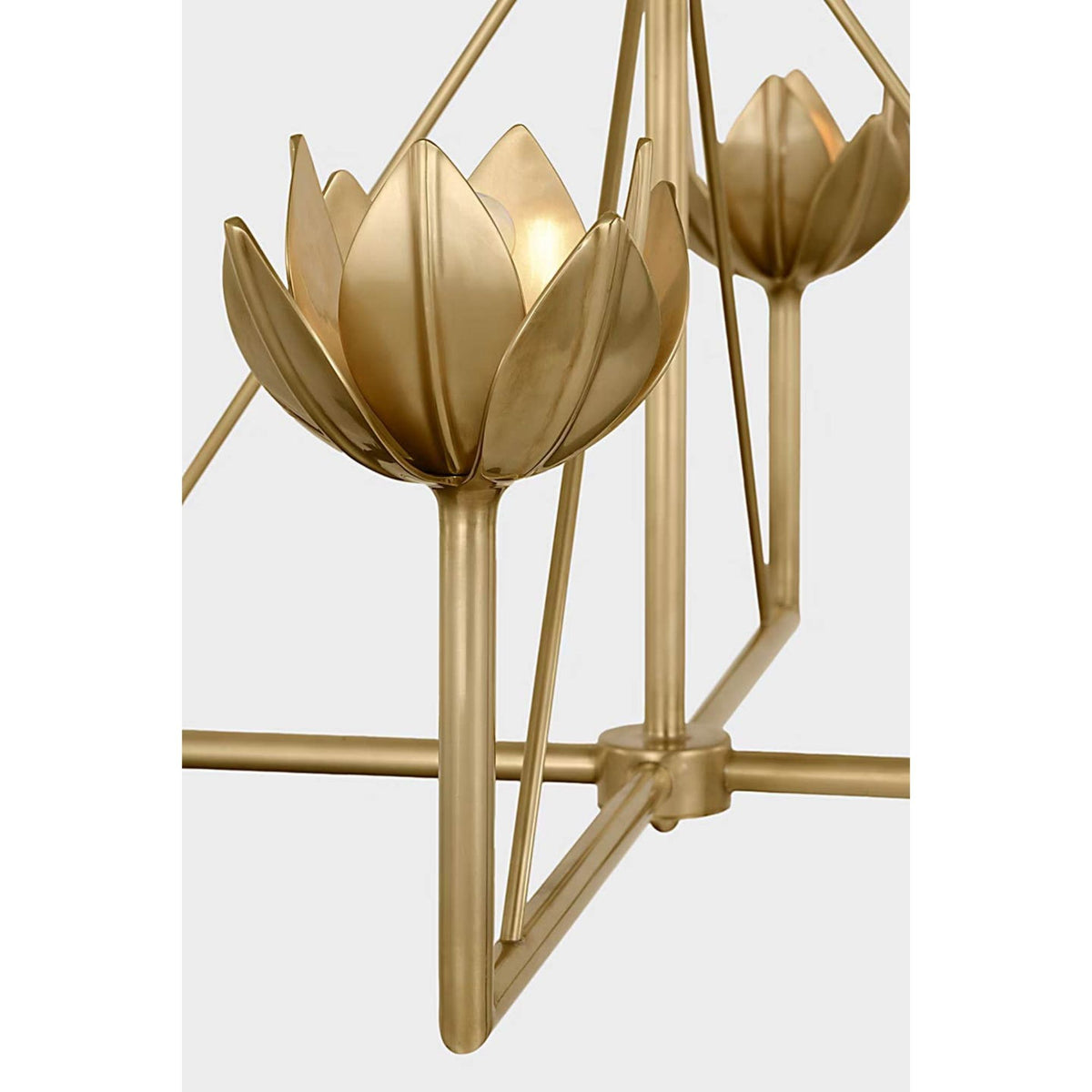 Julie Neill Alberto Medium Two Tier Chandelier in Antique-Burnished Brass W35.5" x H43"