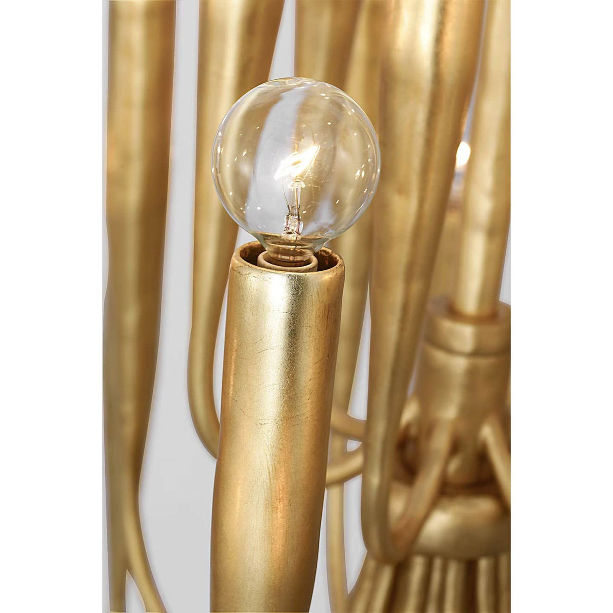 Julie Neill Acadia 30" Medium Chandelier in Antique Gold Leaf W30" x H34"