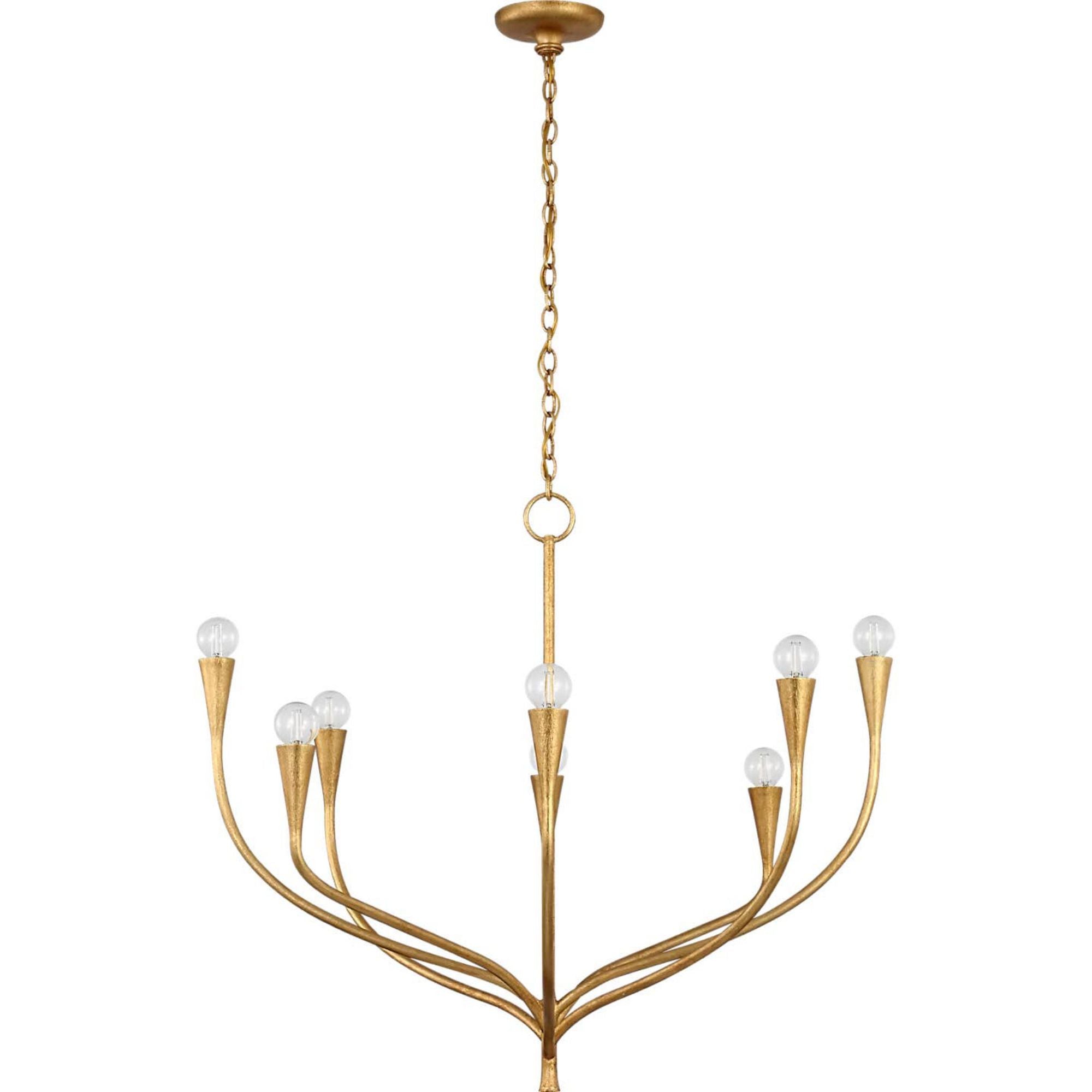 Julie Neill Marini 33" Chandelier in Antique Gold Leaf W32.75" x H28.5"