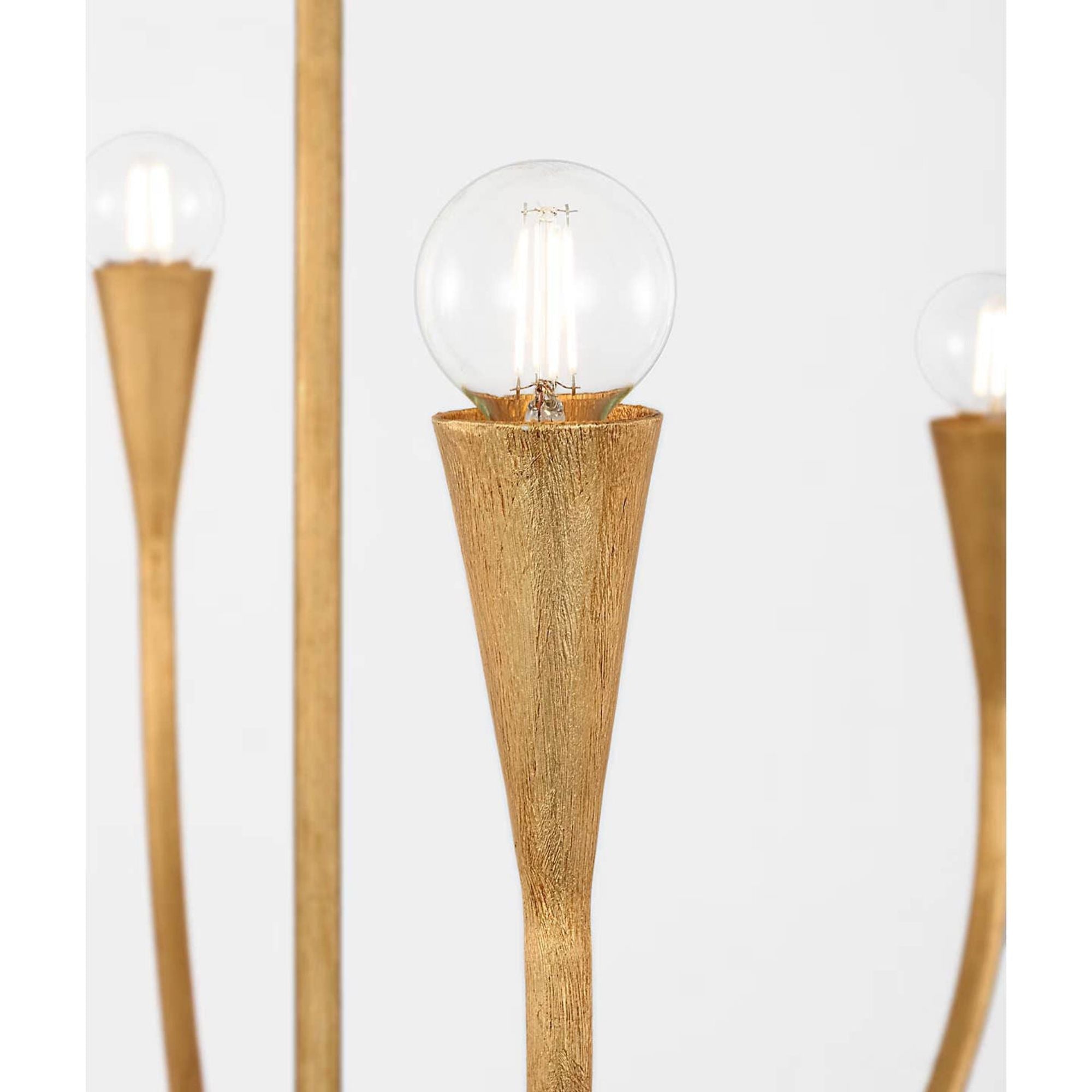 Julie Neill Marini 33" Chandelier in Antique Gold Leaf W32.75" x H28.5"