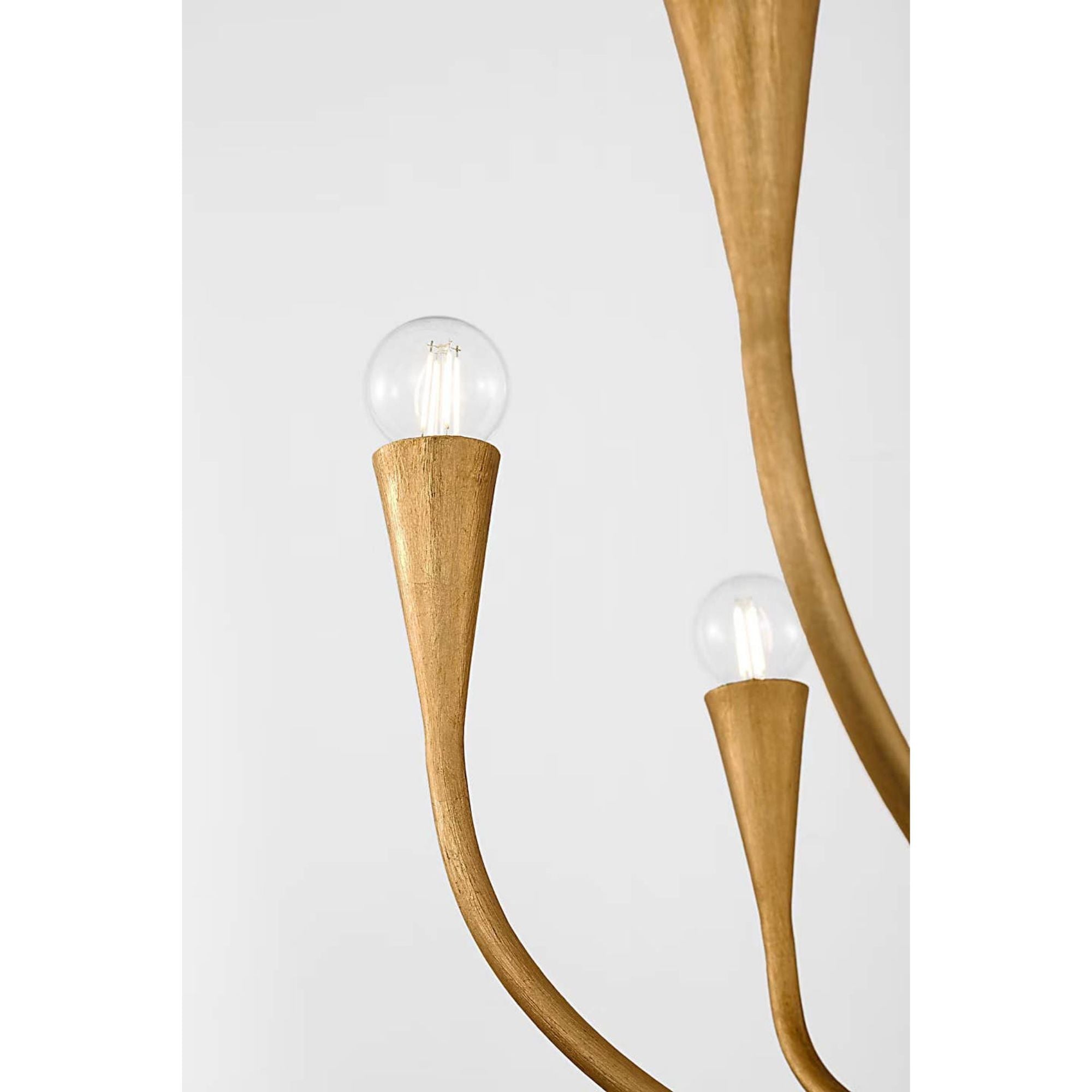 Julie Neill Marini 33" Chandelier in Antique Gold Leaf W32.75" x H28.5"