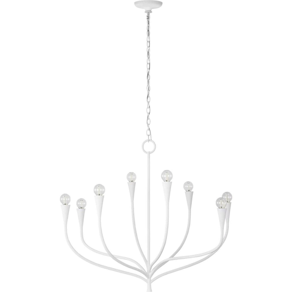 Julie Neill Marini 33" Chandelier in Plaster White W32.75" x H28.5"