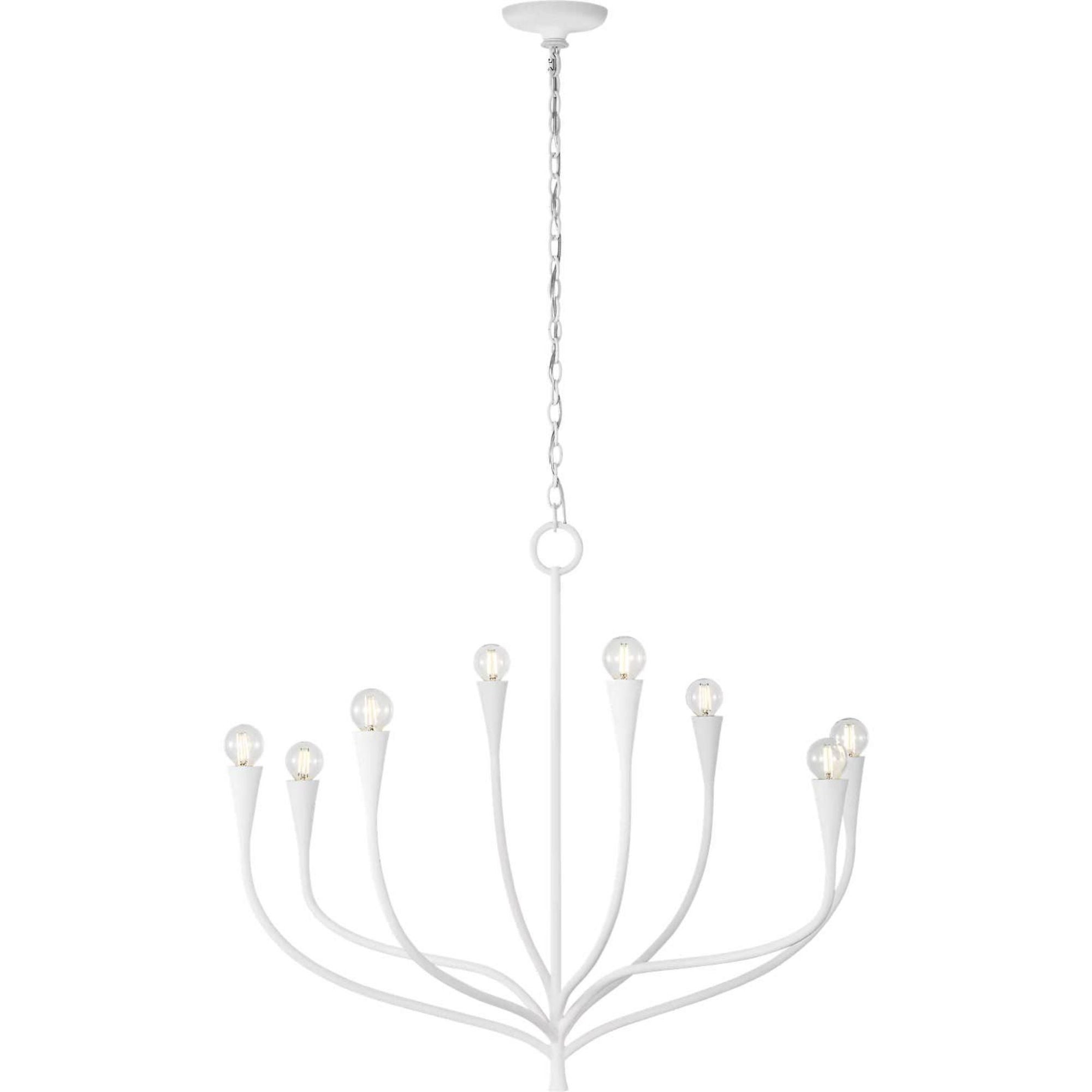 Julie Neill Marini 33" Chandelier in Plaster White W32.75" x H28.5"