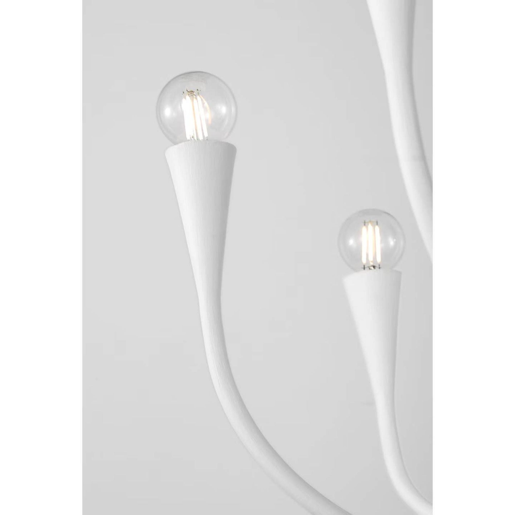Julie Neill Marini 33" Chandelier in Plaster White W32.75" x H28.5"