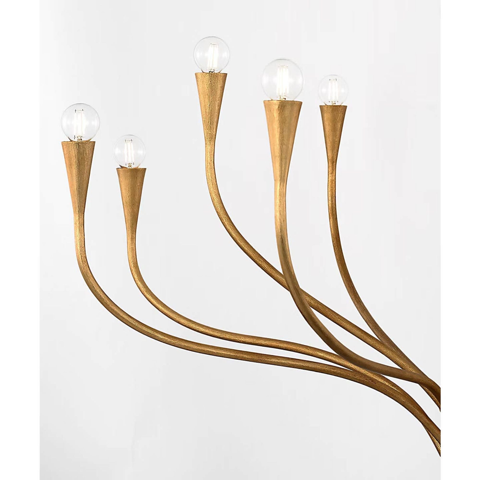 Julie Neill Marini 43" Chandelier in Antique Gold Leaf W43.25" x H29.75"