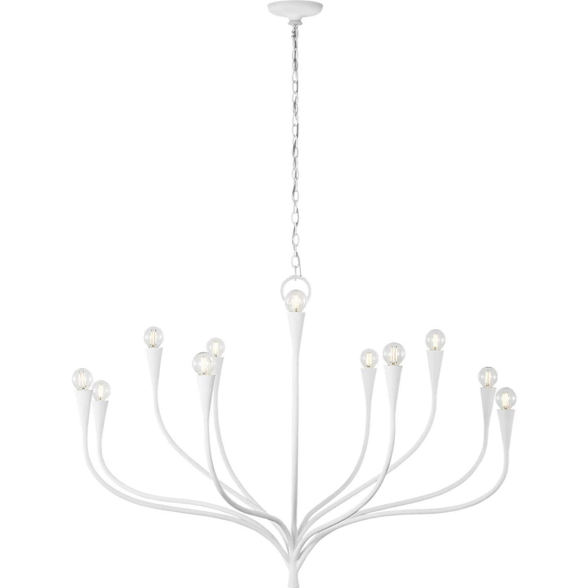 Julie Neill Marini 43" Chandelier in Plaster White W43.25" x H29.75"