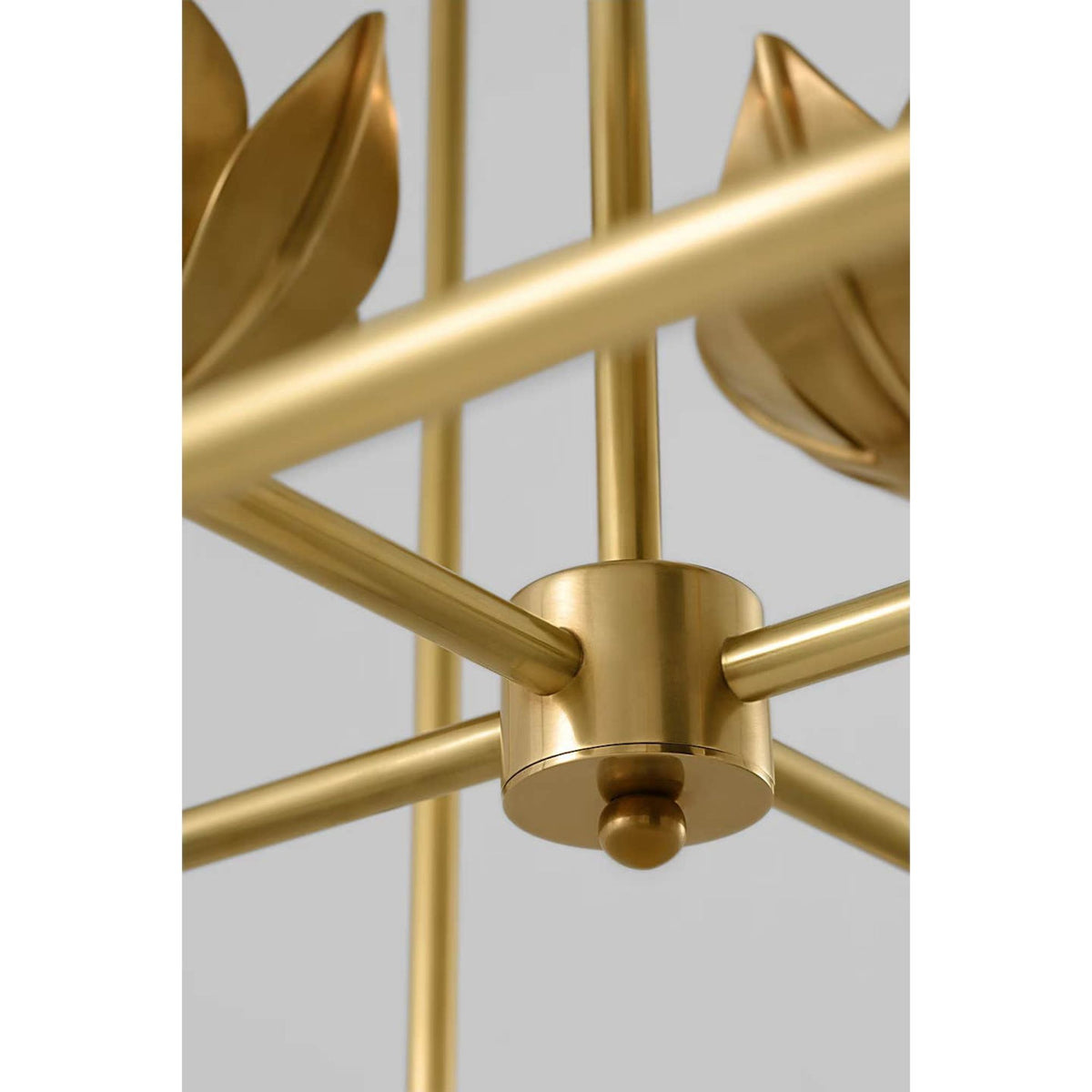 Julie Neill Alberto Medium Open Cage Lantern in Antique-Burnished Brass W18" x H30"