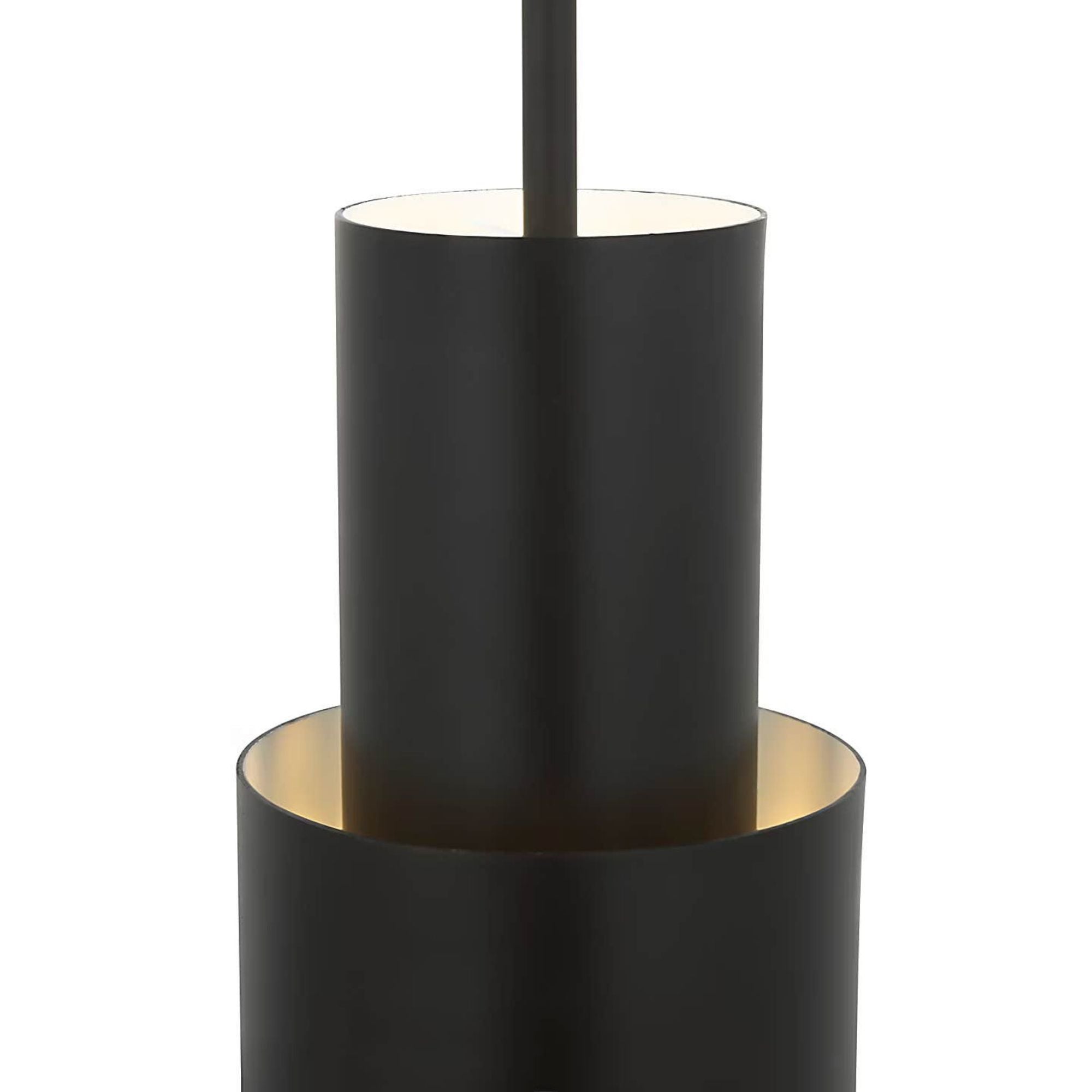 Julie Neill Chalmette 6" Layered Pendant in Aged Iron W6"