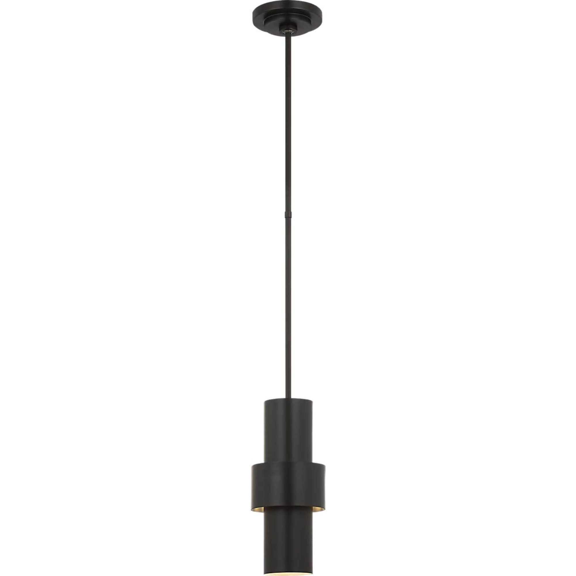 Julie Neill Chalmette 6" Layered Pendant in Aged Iron W6"