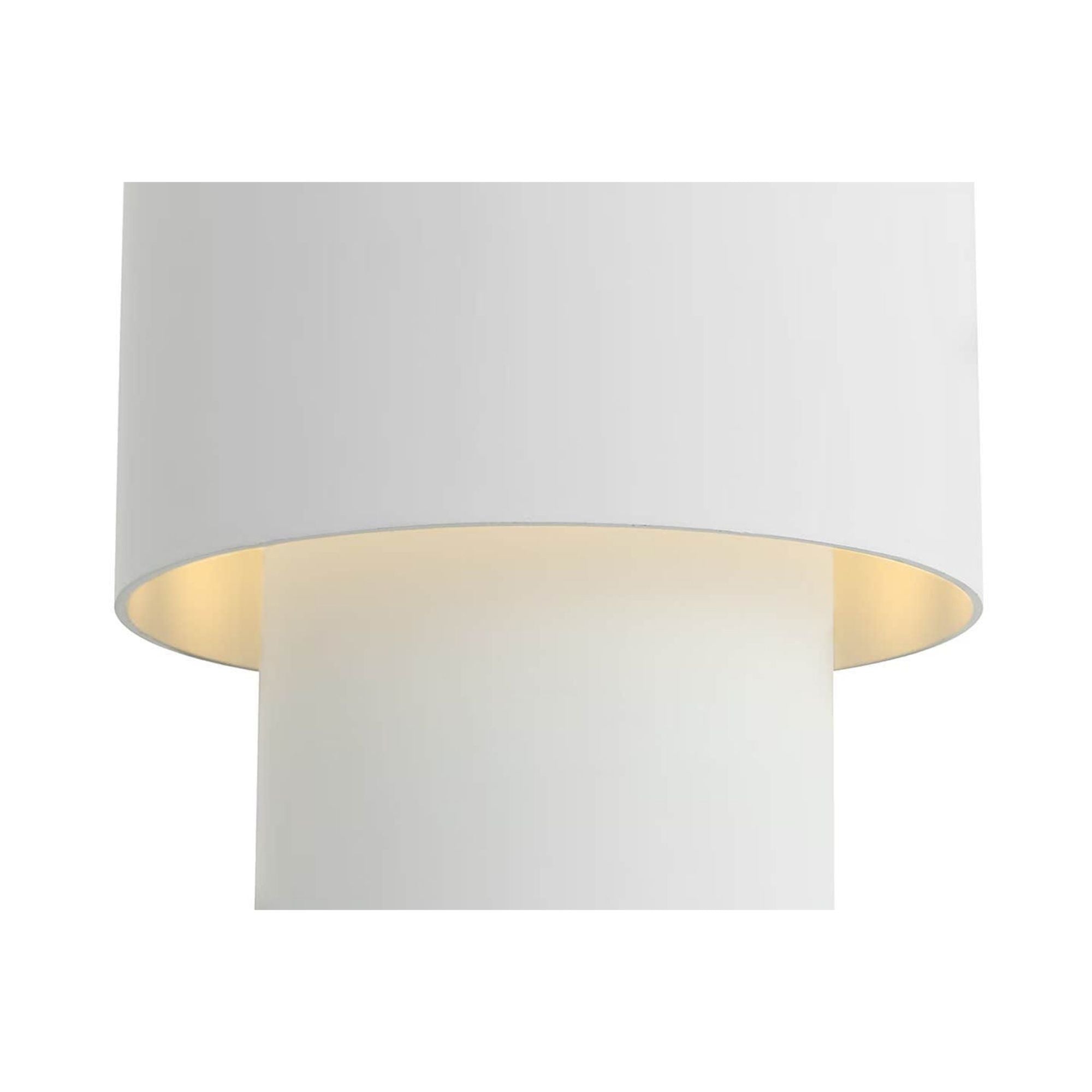 Julie Neill Chalmette 6" Layered Pendant in Plaster White W6"