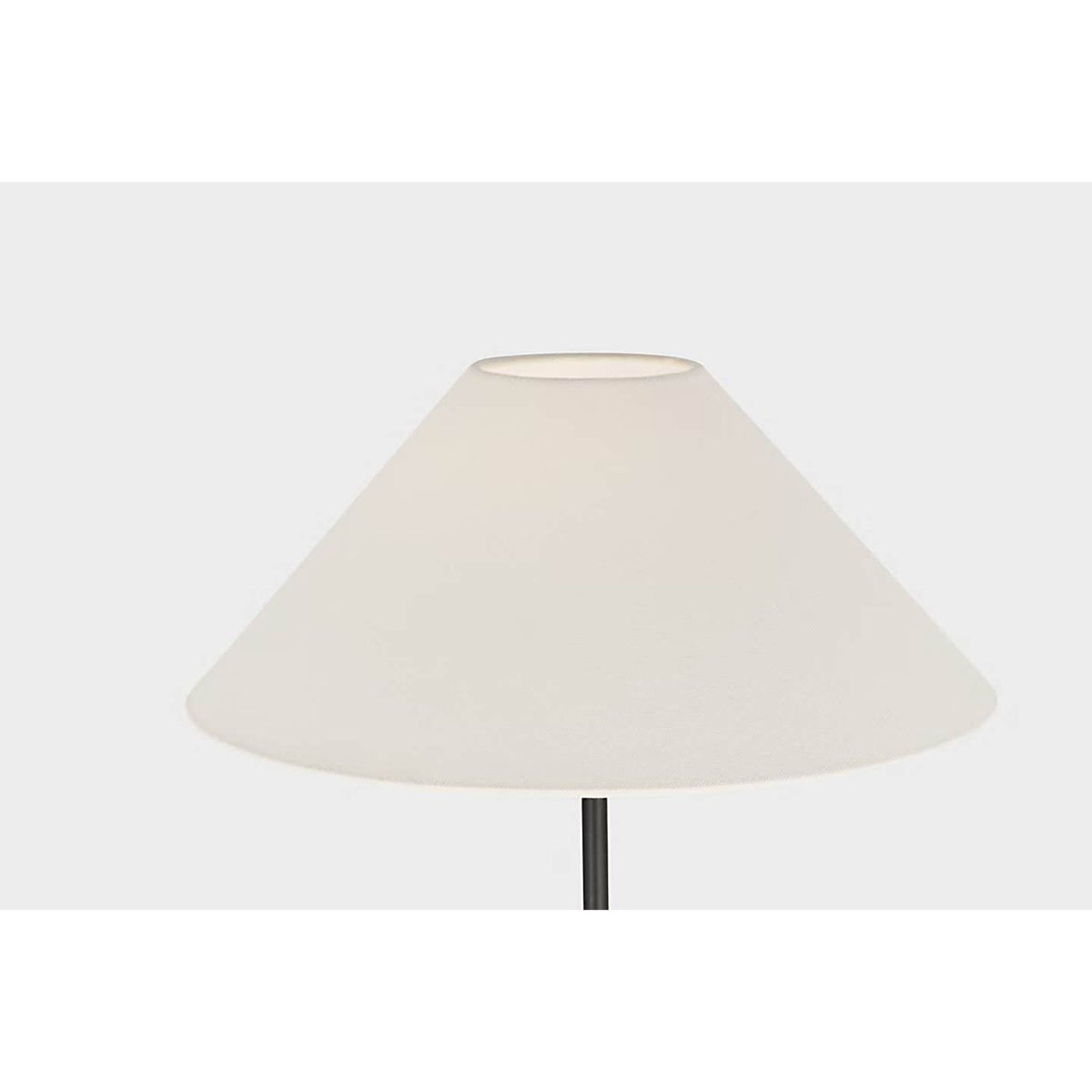 J. Randall Powers Hackney Cordless Floor Lamp in Bronze with Linen Shade W14" x H52.25"
