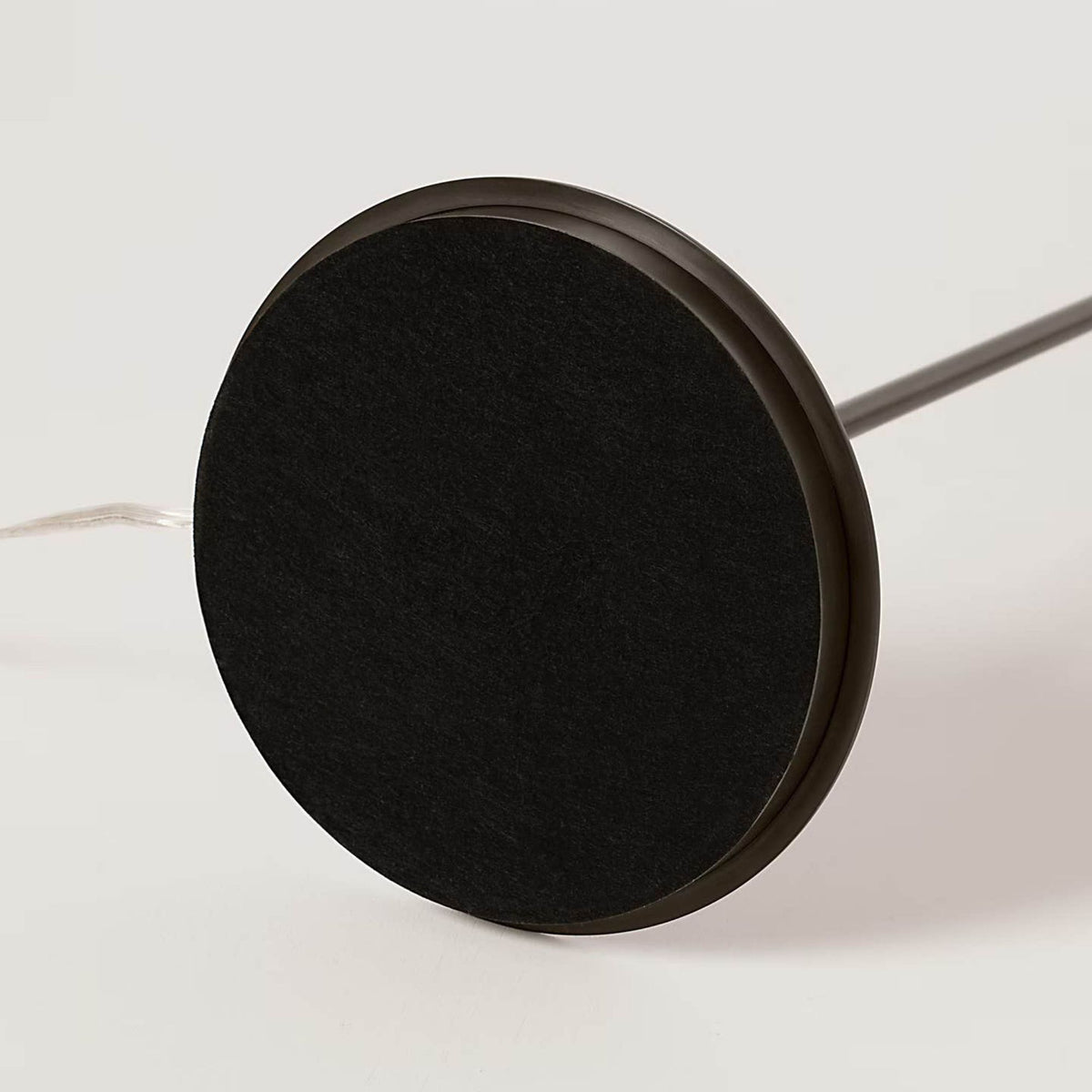 J. Randall Powers Hackney Bridge Arm Floor Lamp in Bronze with Linen Shade W11.75" x H52.5" x E17"