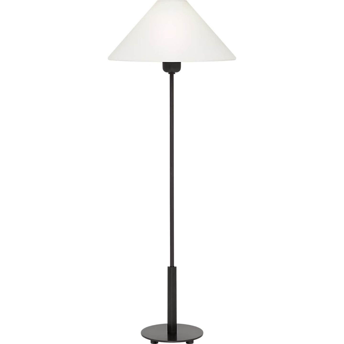 J. Randall Powers Hackney Buffet Lamp in Bronze with Linen Shade W11" x H31.75"