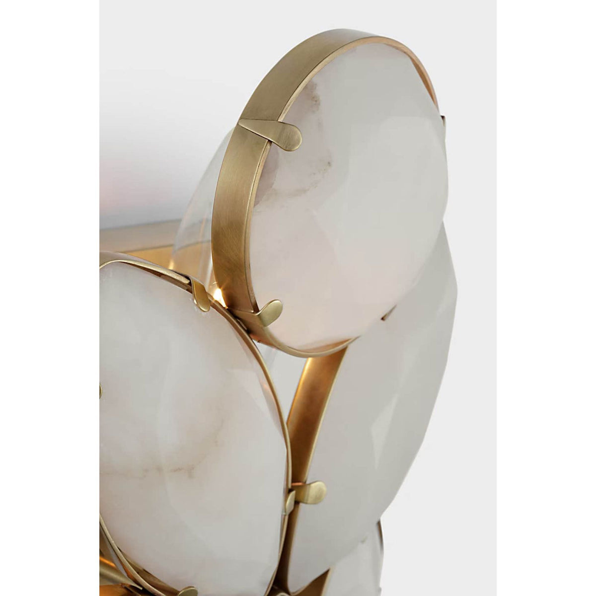 kate spade new york Lloyd Small Jeweled Sconce in Soft Brass with Alabaster W6" x H10" x E3.5"
