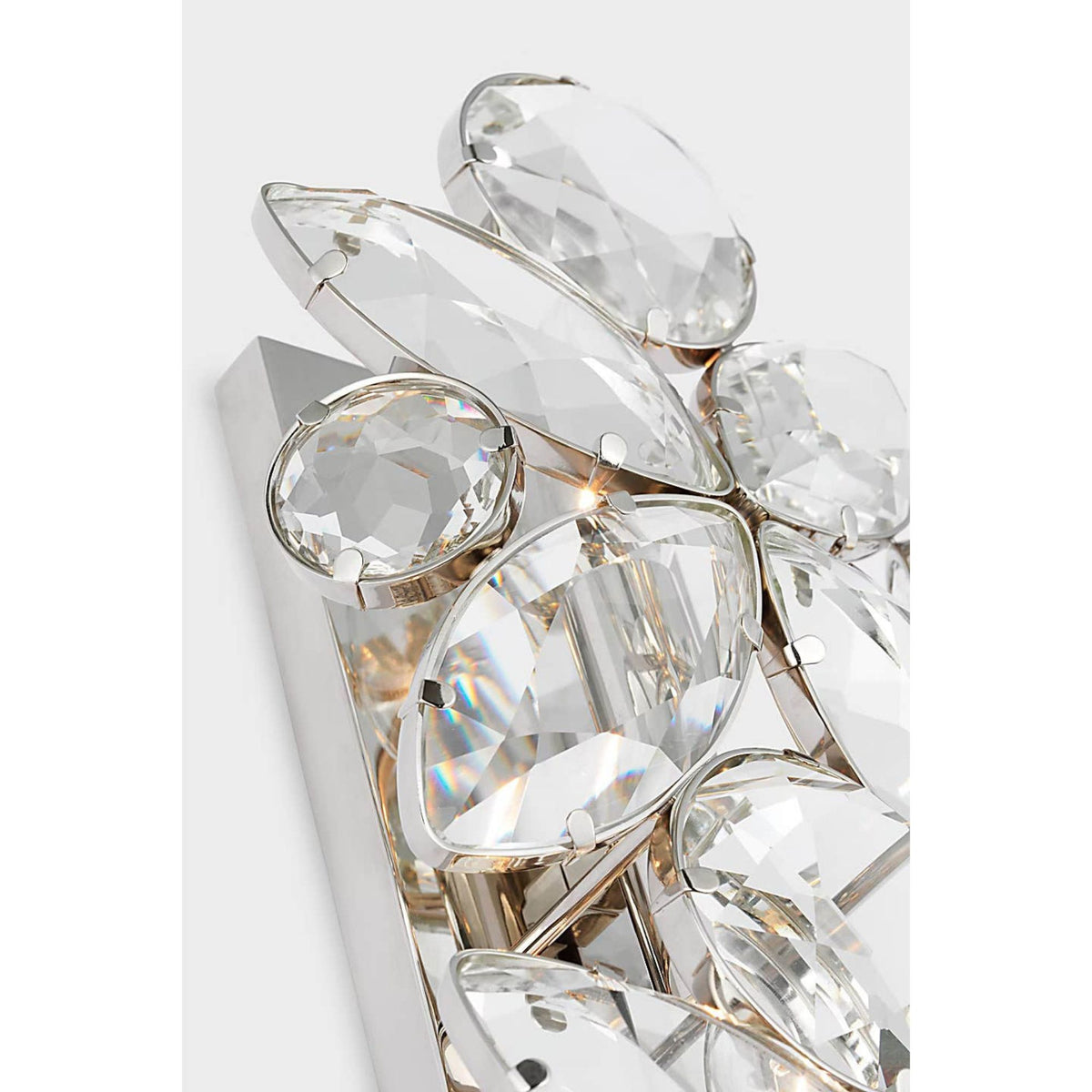kate spade new york Lloyd 26" Sconce in Polished Nickel with Crystal W7.25" x H25.75" x E4"