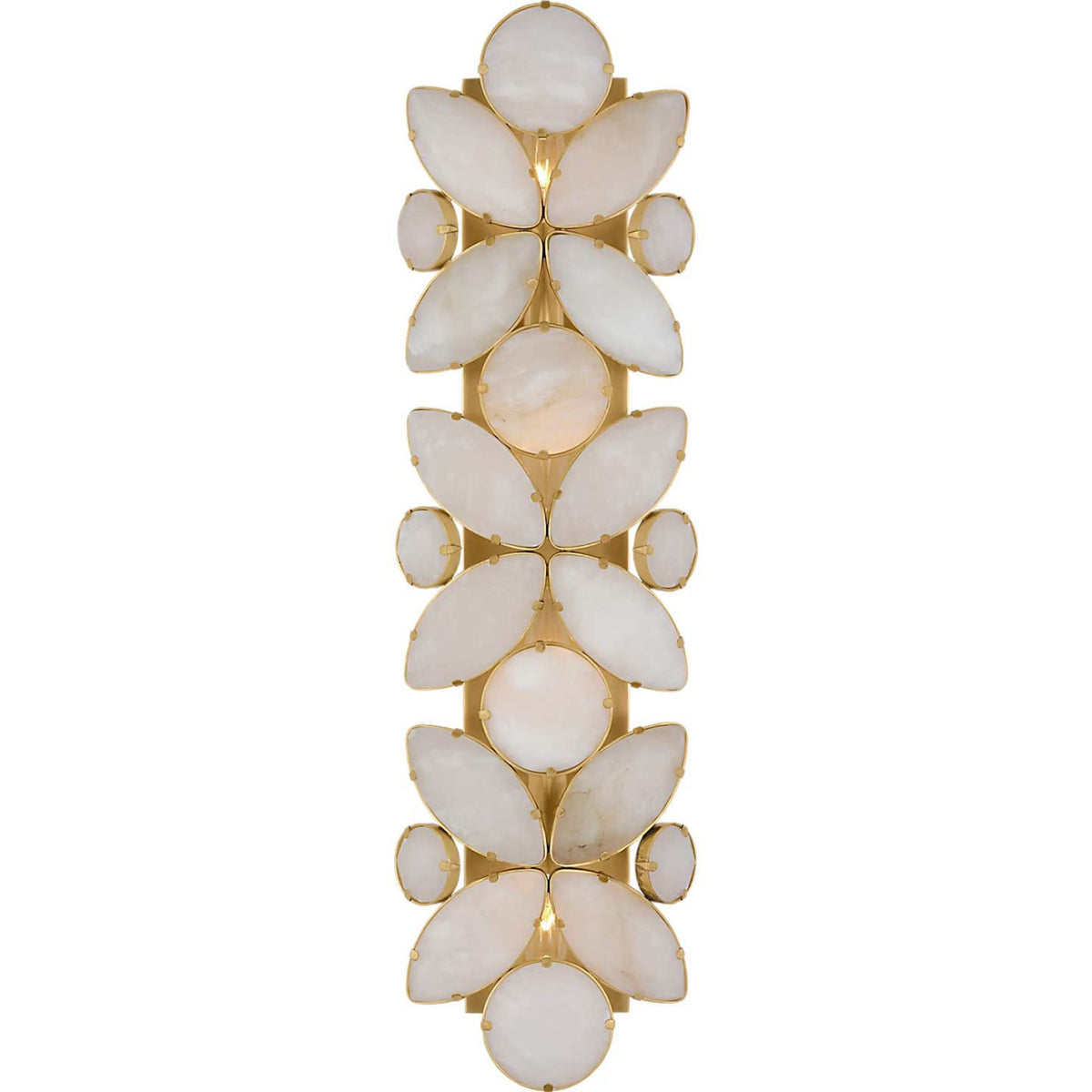 kate spade new york Lloyd 26" Sconce in Soft Brass with Alabaster W7.25" x H25.75" x E4"