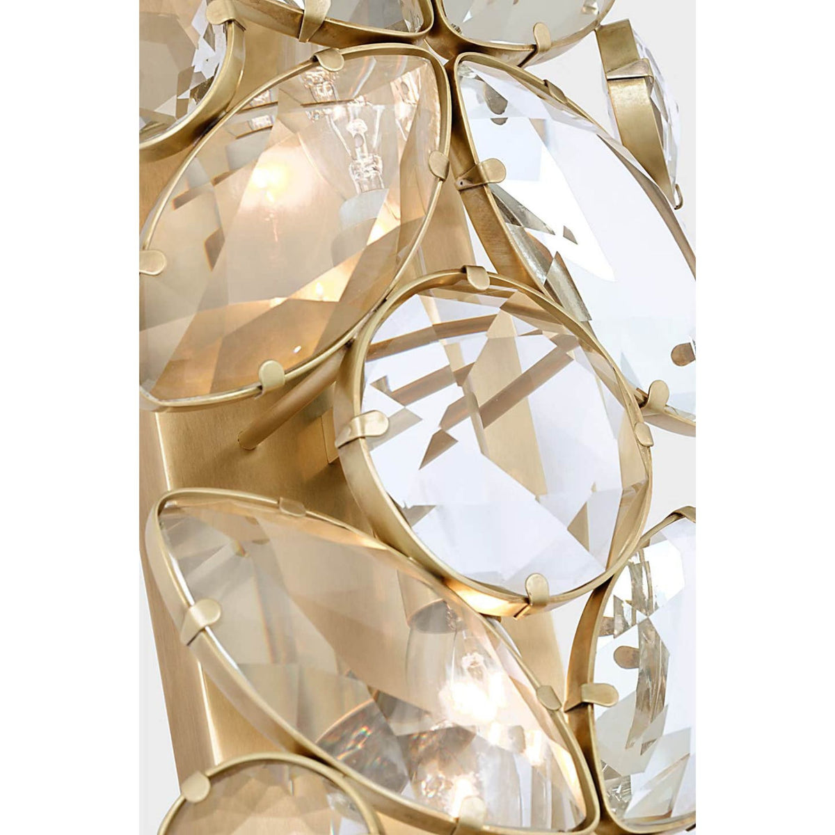 kate spade new york Lloyd 33" Sconce in Soft Brass with Crystal W7.25" x H33.25" x E4"