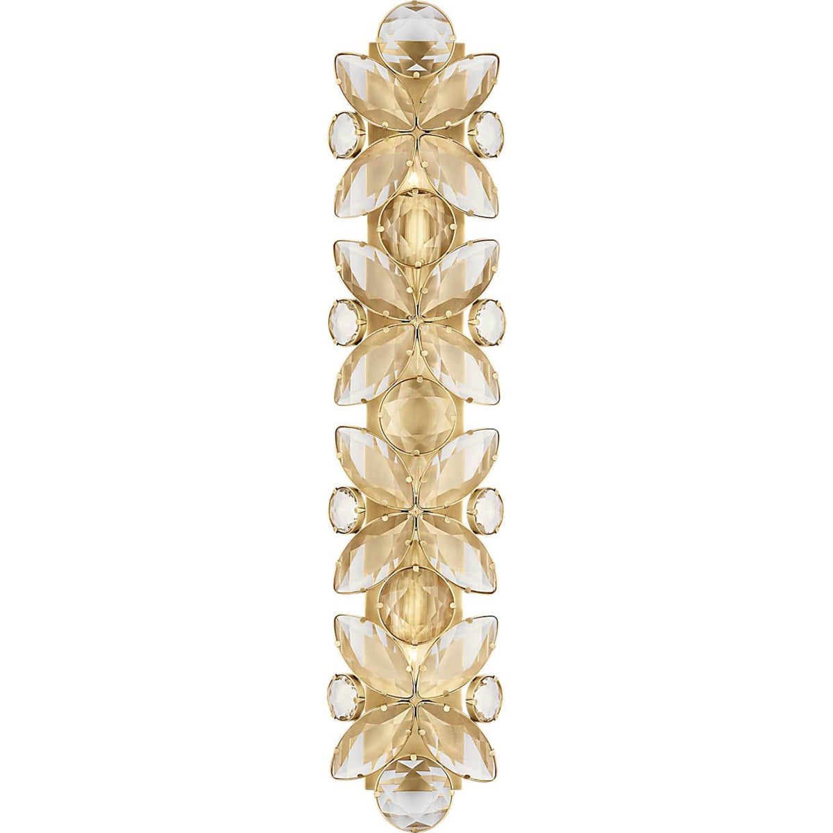 kate spade new york Lloyd 33" Sconce in Soft Brass with Crystal W7.25" x H33.25" x E4"