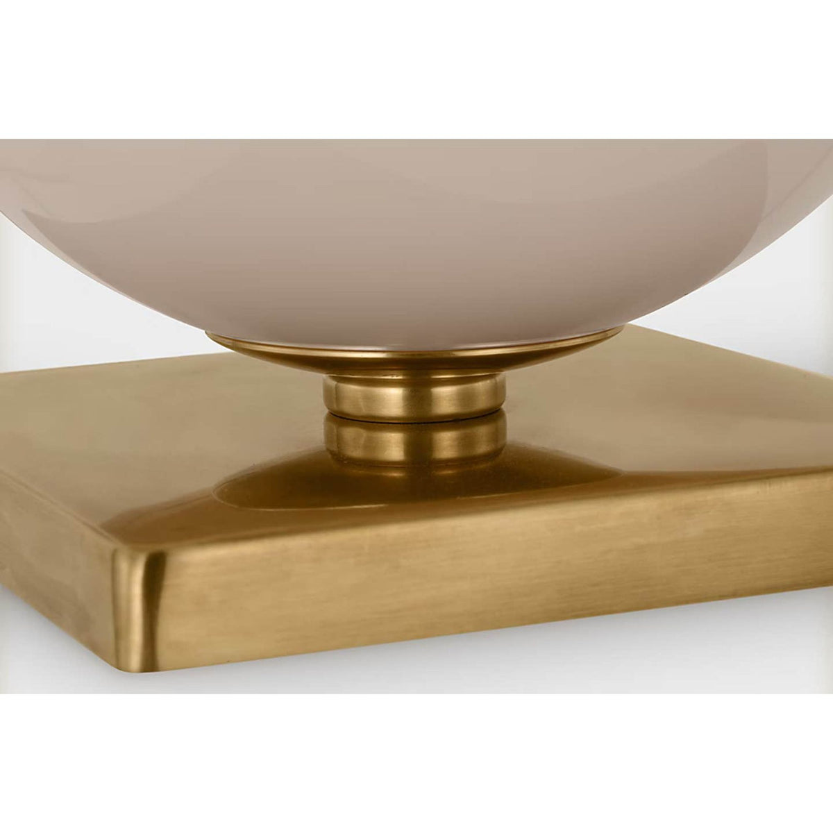 kate spade new york Elsie Small Table Lamp in Blush Painted Glass with Linen Shade W10" x H20.5"