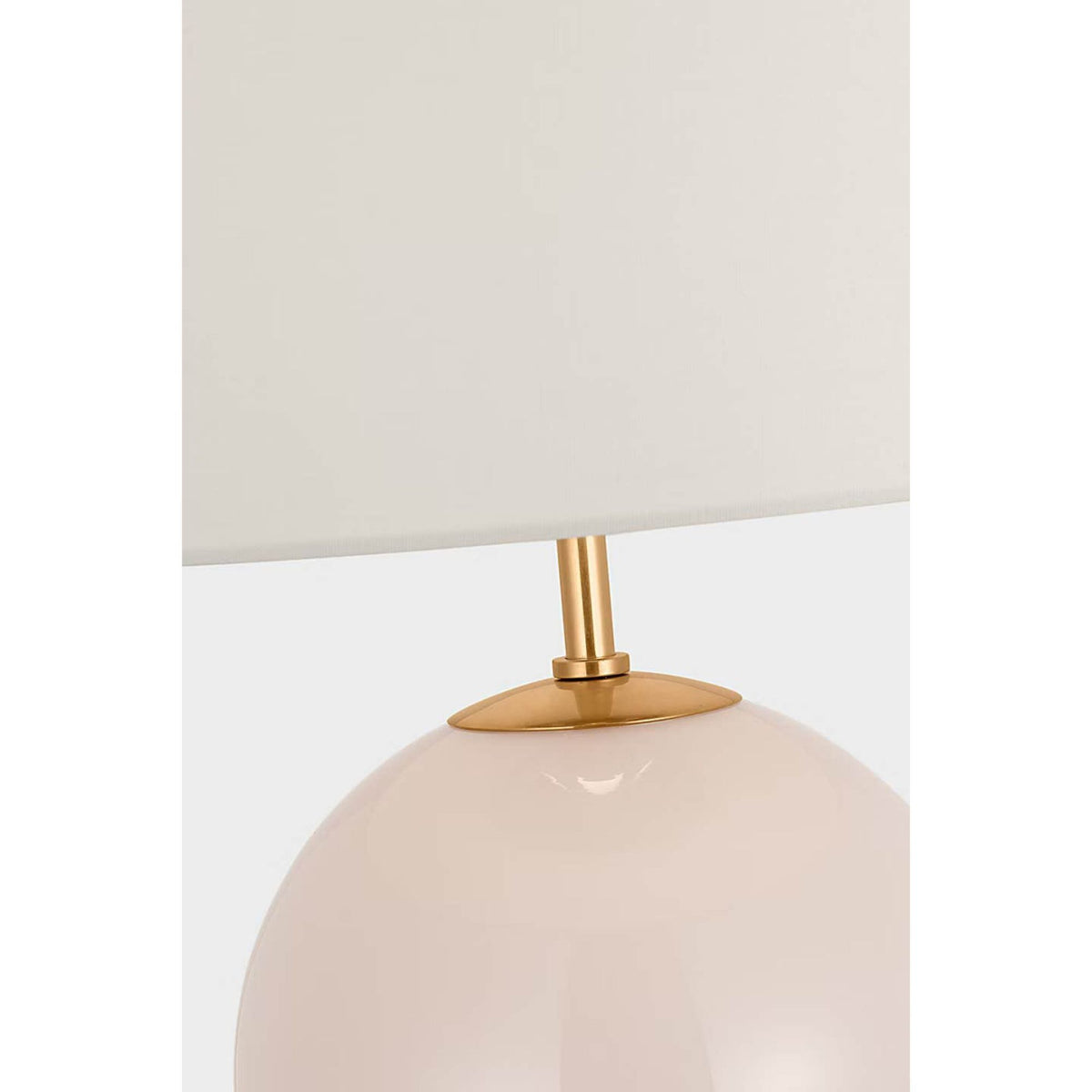 kate spade new york Elsie Cordless Table Lamp in Blush with Linen Shade W16" x H25.75"