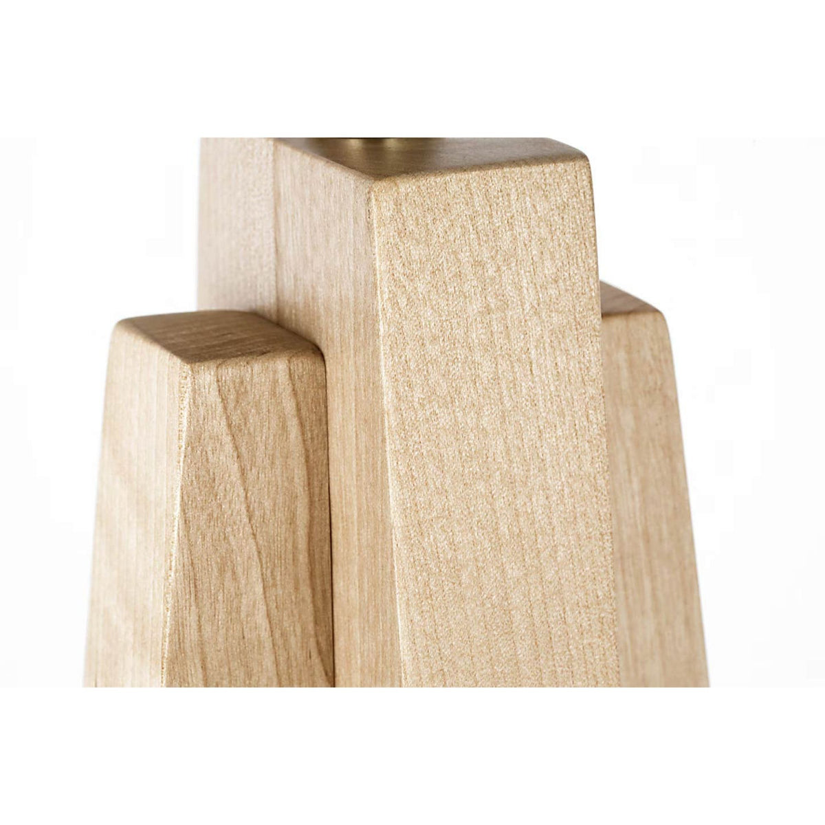 Kelly Wearstler Crue 66" Floor Lamp in Natural Maple with Linen Shade W20" x H65.5"