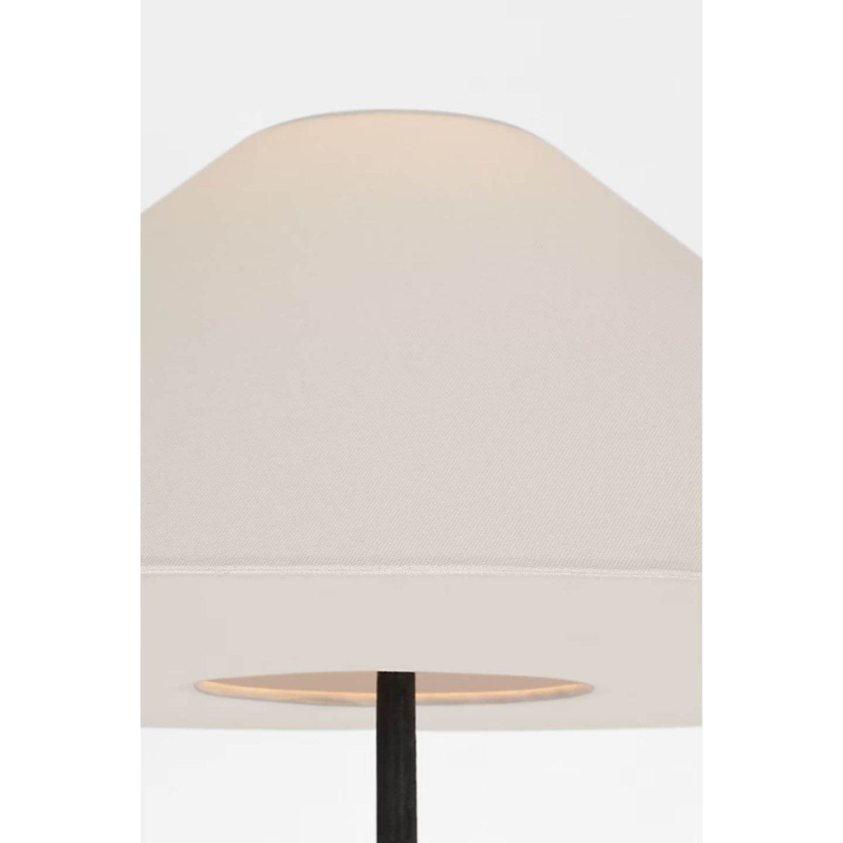 Kelly Wearstler Zealous 62" Floor Lamp in Garden Bronze with Linen Shade W26" x H61.5"