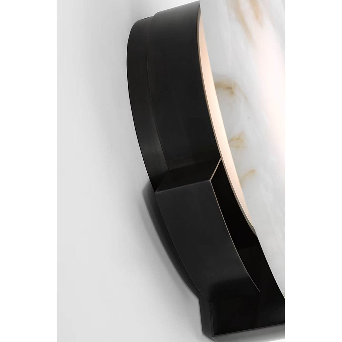 Kelly Wearstler Melange 13" Sconce in Bronze with Alabaster W12.75" x H13" x E3.5"