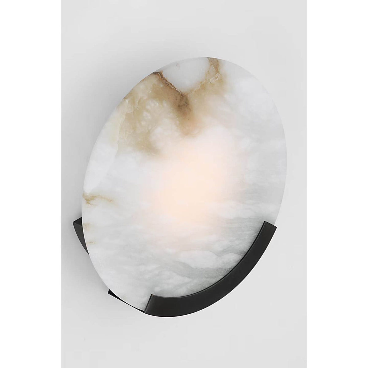 Kelly Wearstler Melange 13" Sconce in Bronze with Alabaster W12.75" x H13" x E3.5"