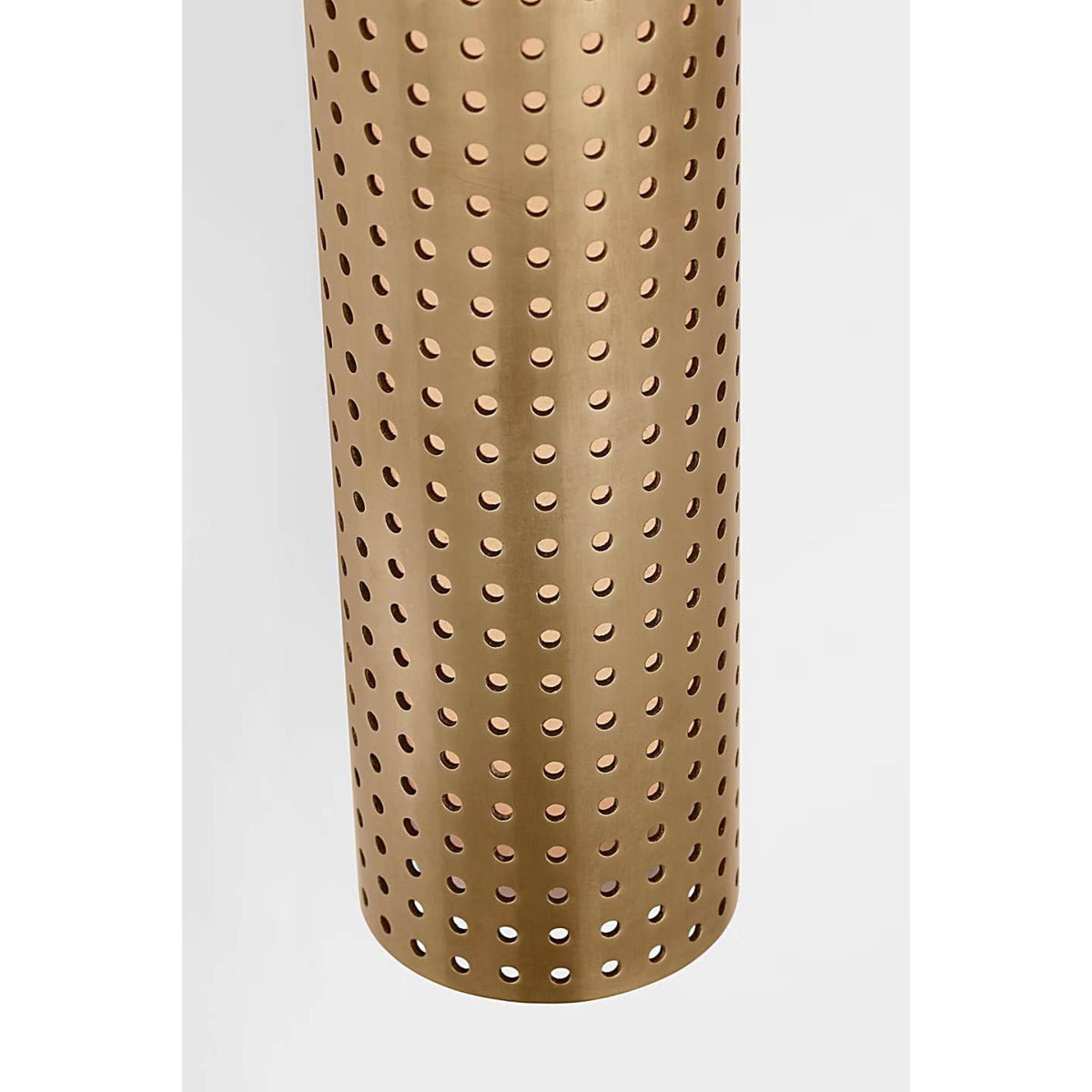 Kelly Wearstler Precision 18" Bullet Sconce in Antique-Burnished Brass with White Glass W4.5" x H18" x E4"