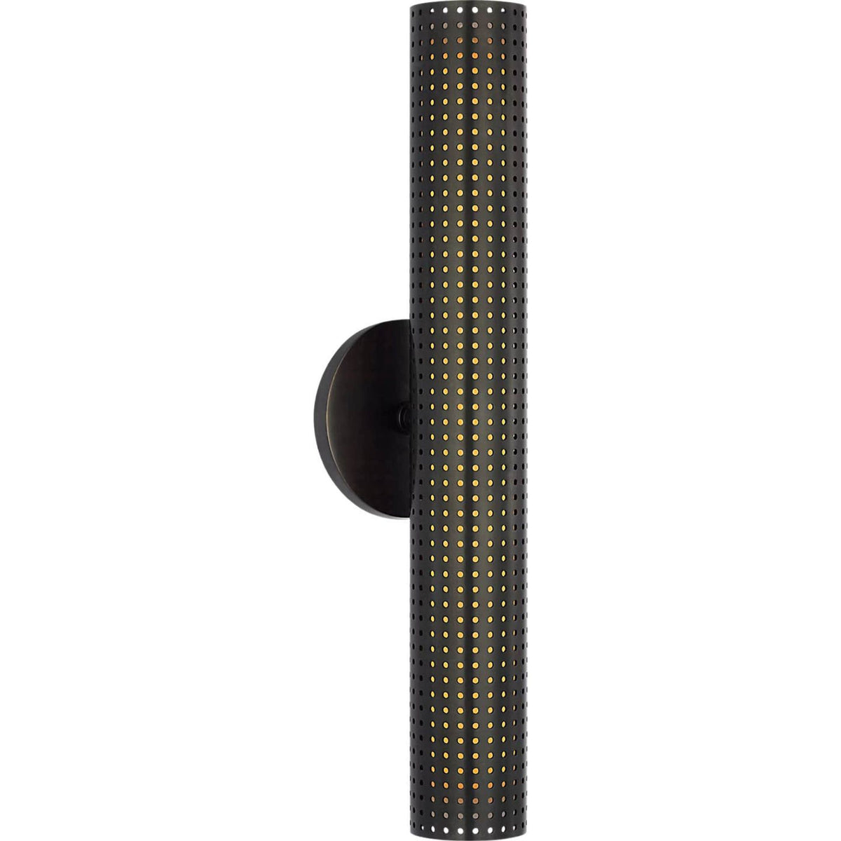 Kelly Wearstler Precision 18" Bullet Sconce in Bronze with White Glass W4.5" x H18" x E4"