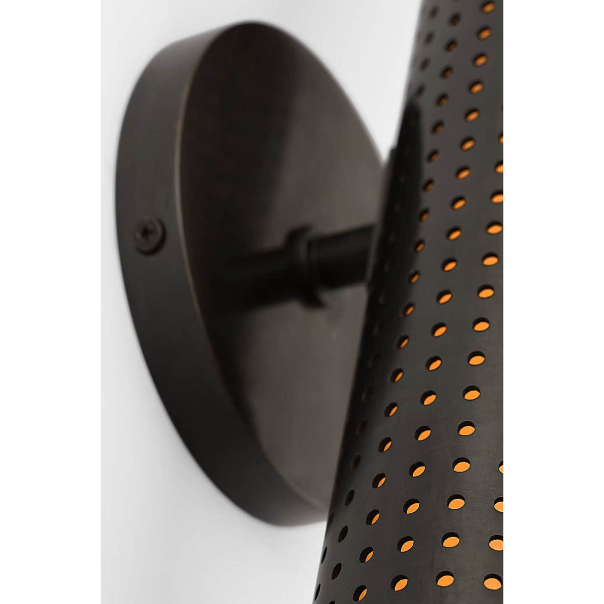 Kelly Wearstler Precision 18" Bullet Sconce in Bronze with White Glass W4.5" x H18" x E4"