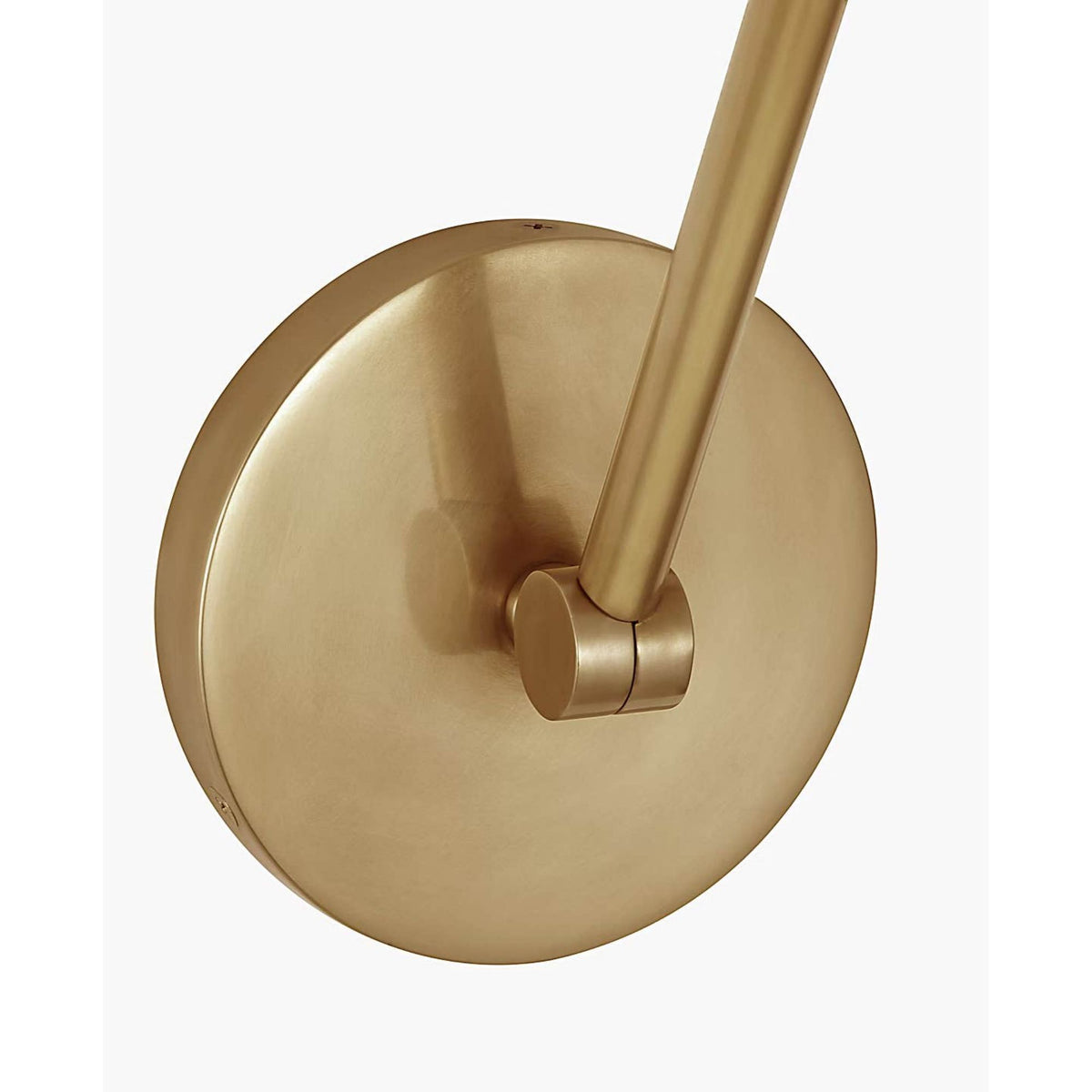 Kelly Wearstler Precision 5" Double Library Light in Antique-Burnished Brass with White Glass W4.5" x H10.25" - 13.5" x E15" - 22.5"