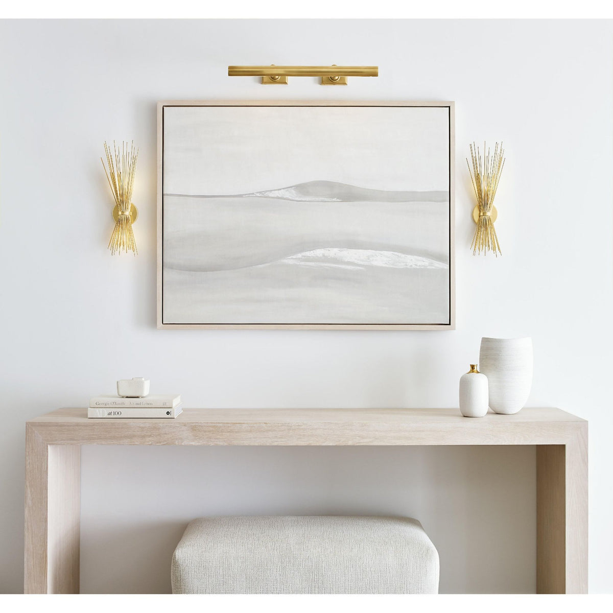 Kelly Wearstler Strada Small Sconce in Gild W9" x H19.25" x E5.25"