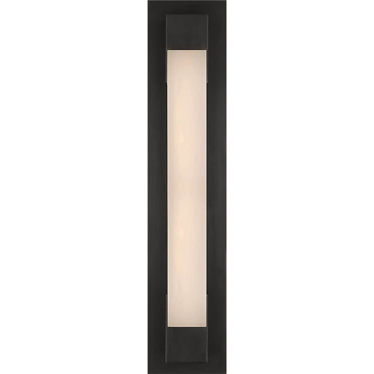 Kelly Wearstler Covet 21" Bracketed Bath Light in Bronze with Alabaster W4.5" x H21.25" x E2.75"