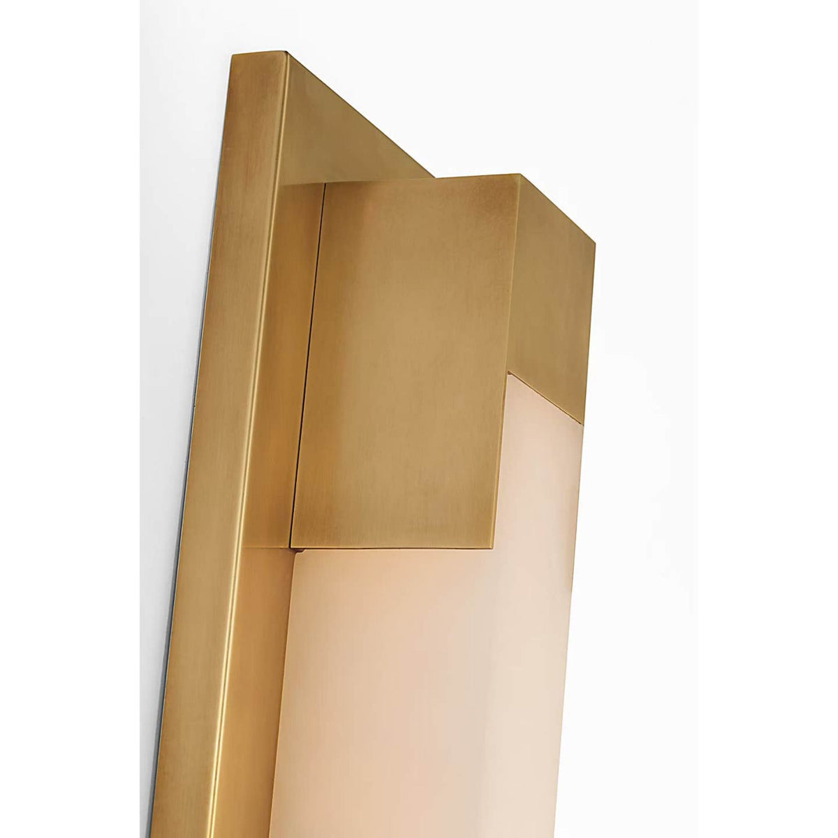 Kelly Wearstler Covet 26" Bracketed Bath Light in Antique-Burnished Brass with Alabaster W4.5" x H26.25" x E2.75"